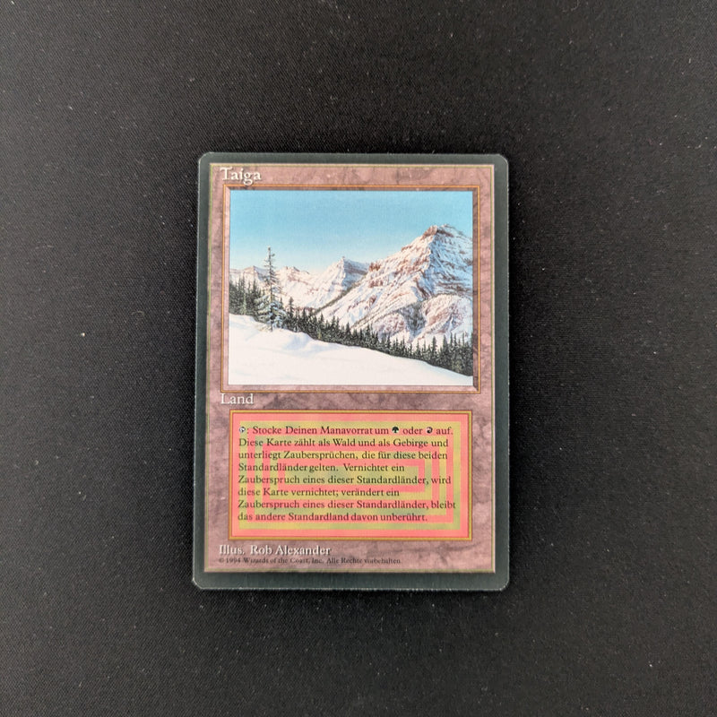 Magic the Gathering Taiga - Foreign Black Bordered - German NM - 25319