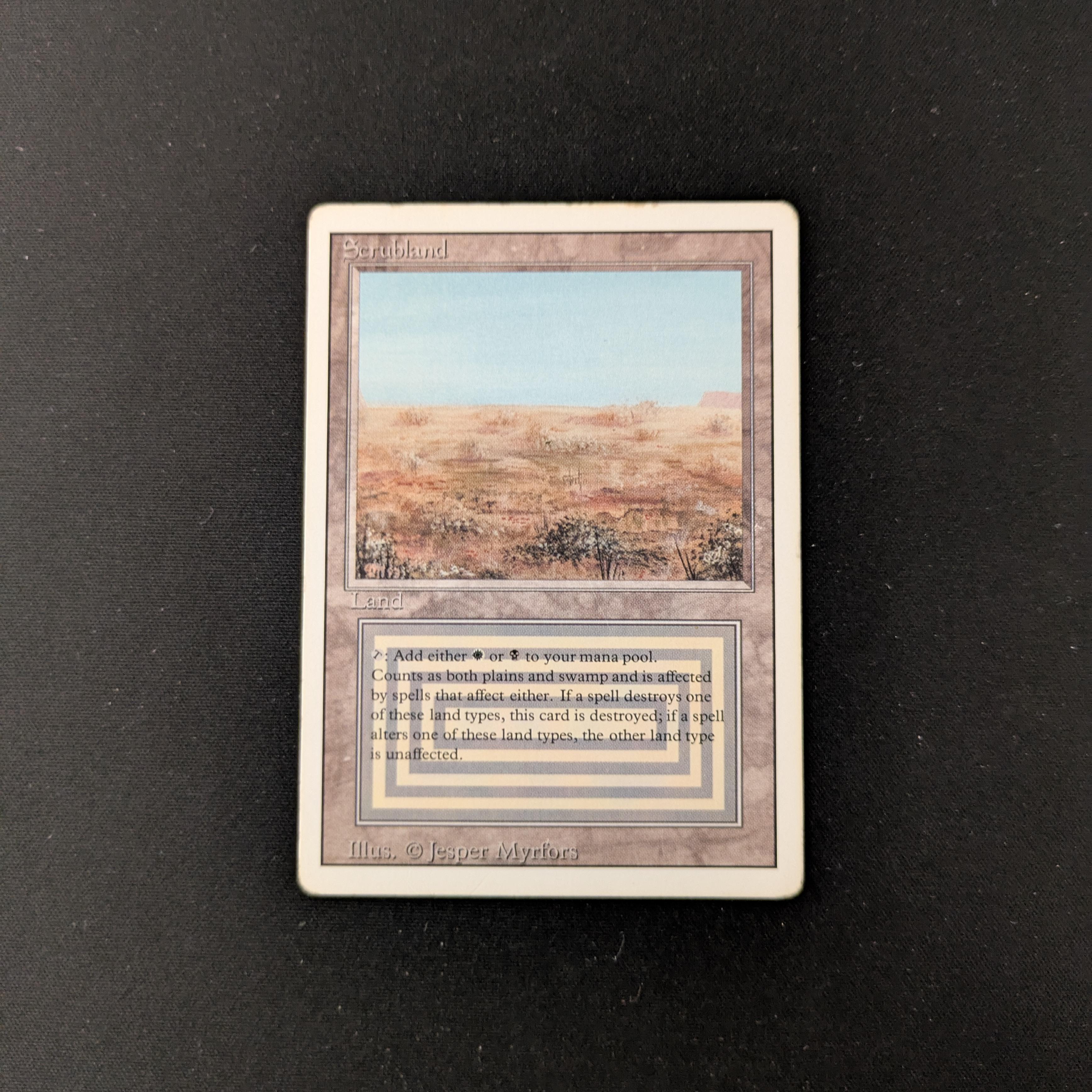 MTG Singles - Scrubland - Revised - PL - 25385