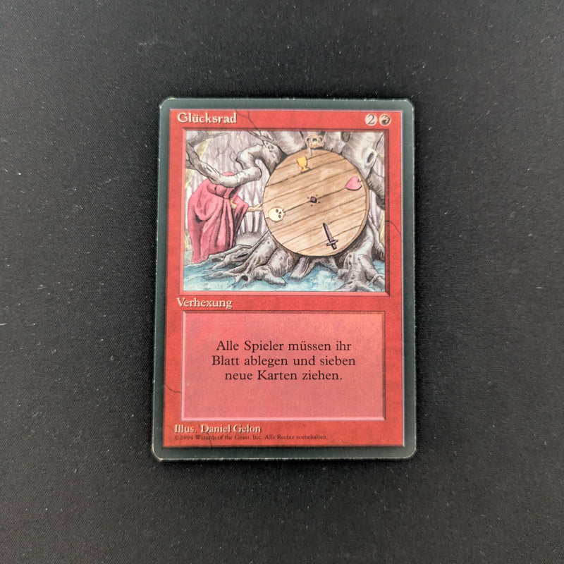 Magic the Gathering Wheel of Fortune - Foreign Black Bordered - German GD - 25483