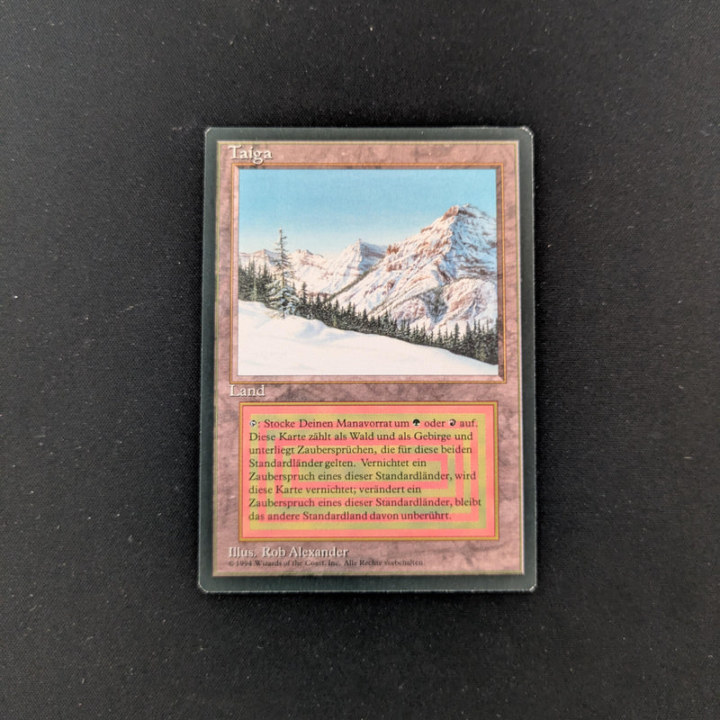 Magic the Gathering Taiga - Foreign Black Bordered - German NM - 25485