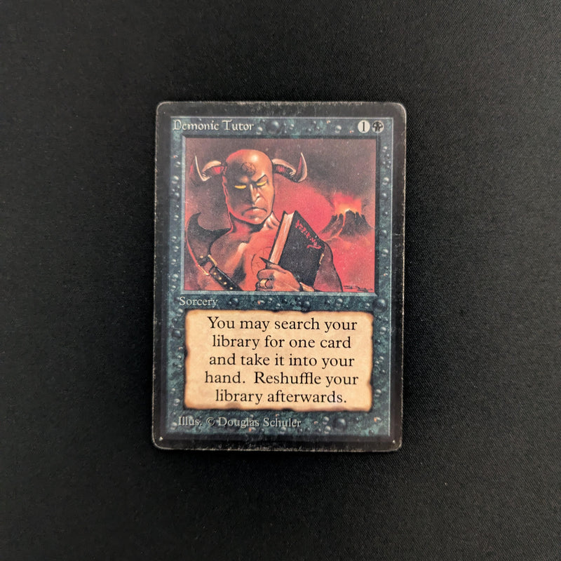 Magic the Gathering Demonic Tutor - Beta PO - INKED - 25606
