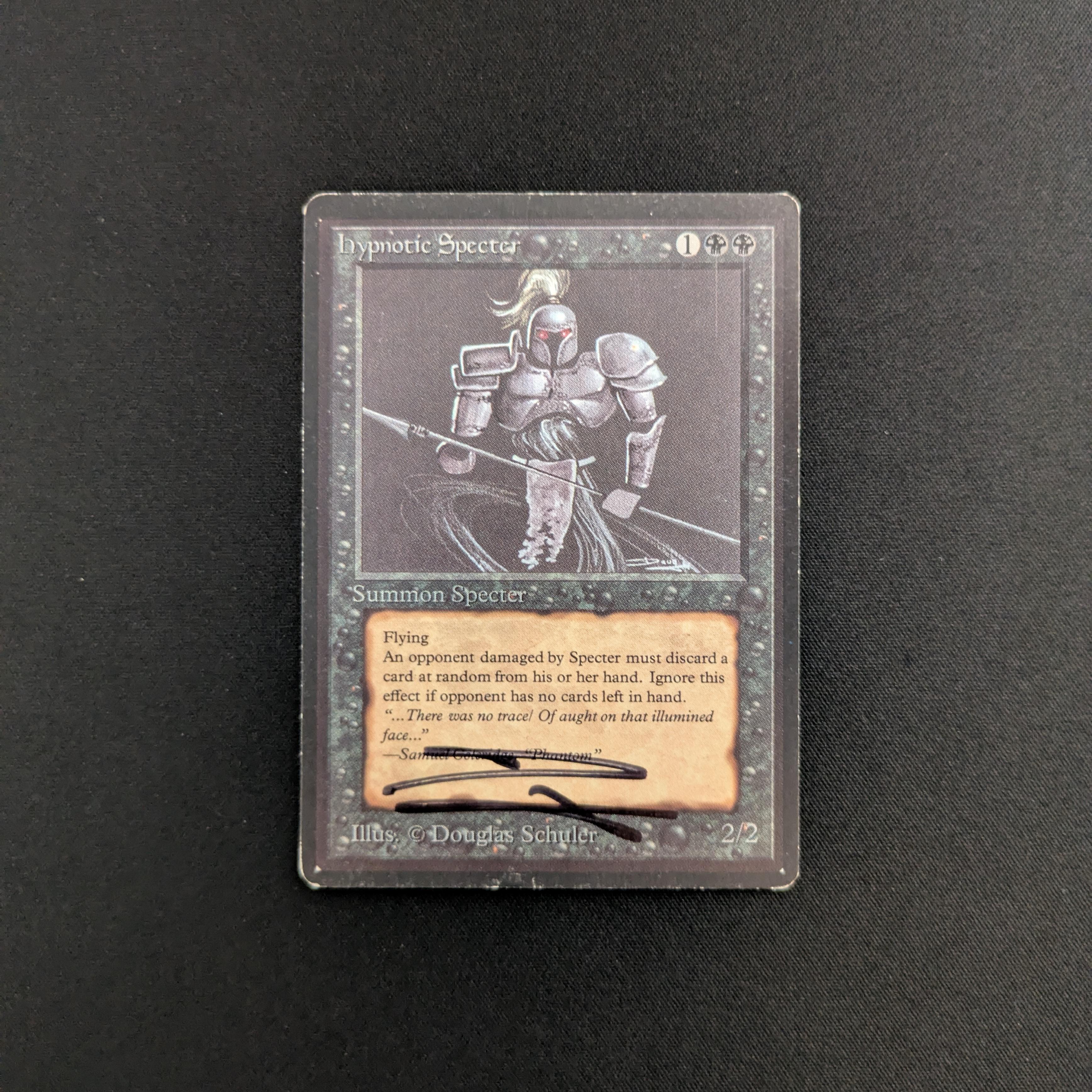 MTG Singles - Hypnotic Specter - Beta - LP - SIGNED - 25608