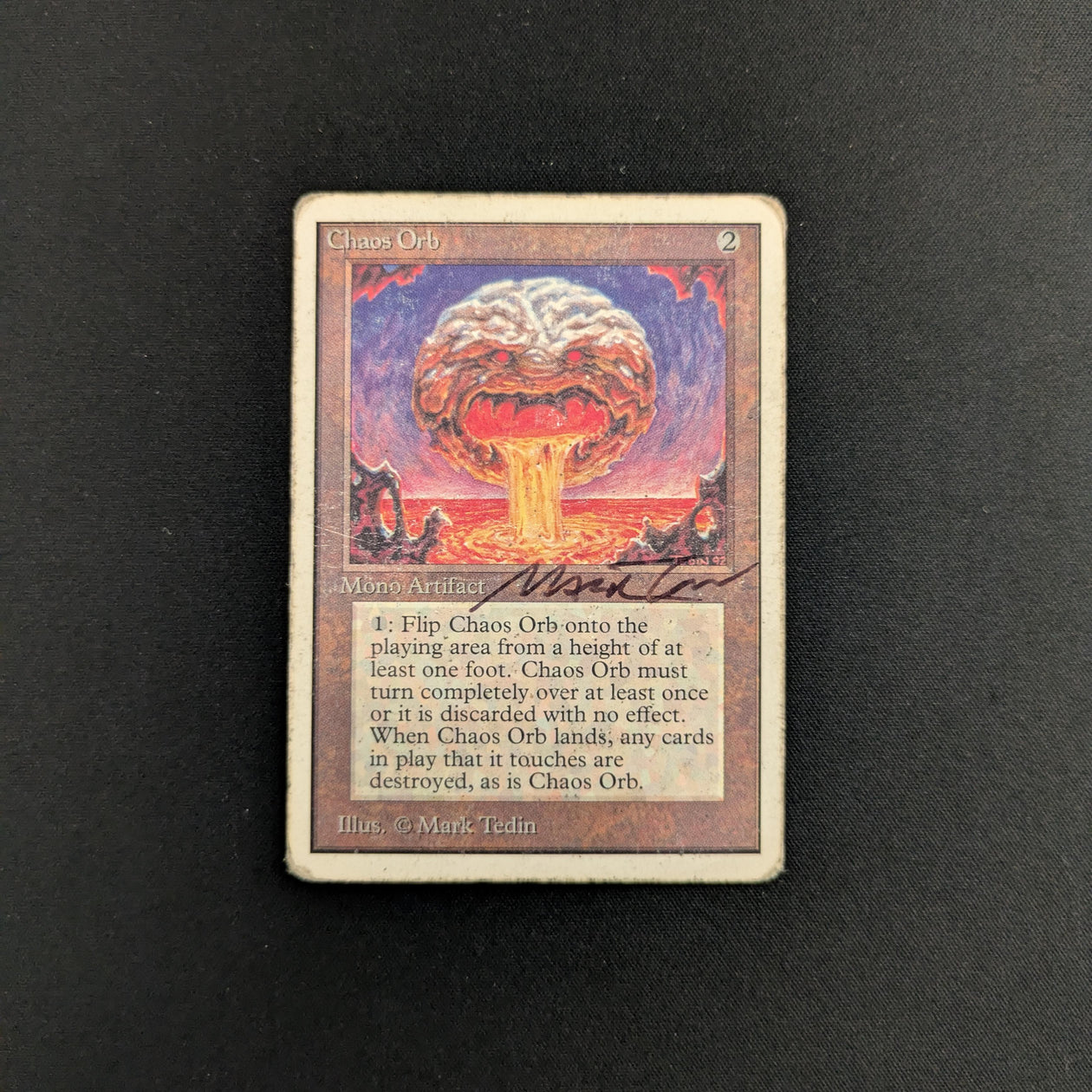 MTG Singles - Chaos Orb - Unlimited - PO - SIGNED - 25620