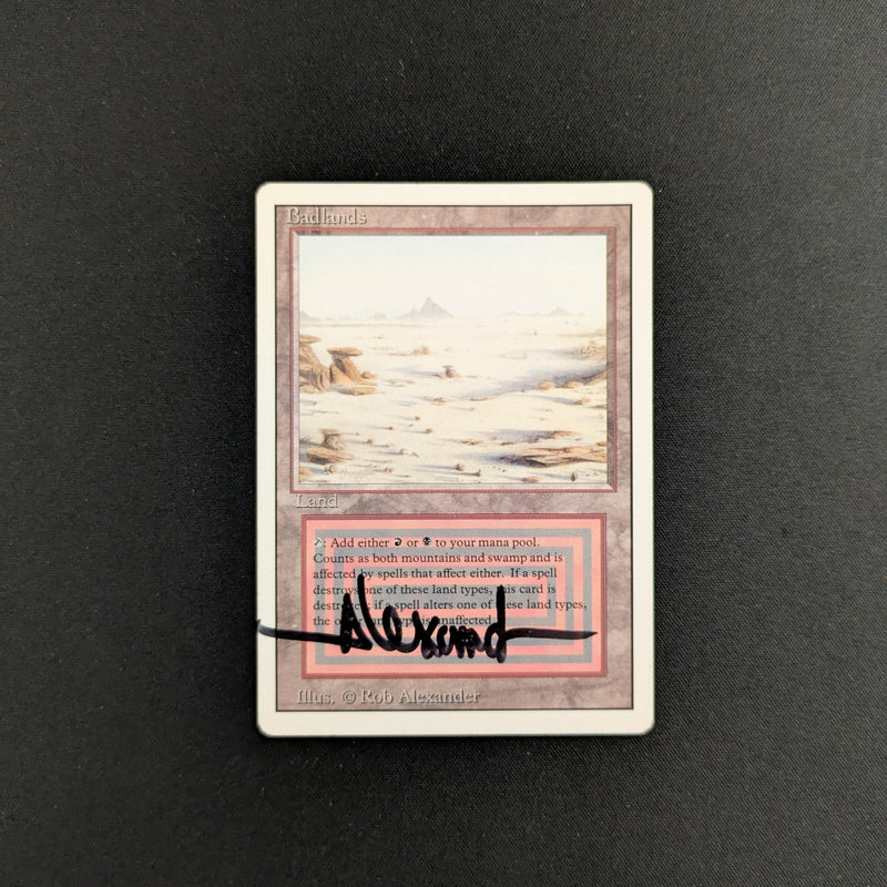 Magic the Gathering Badlands - Revised GD - SIGNED - 25650