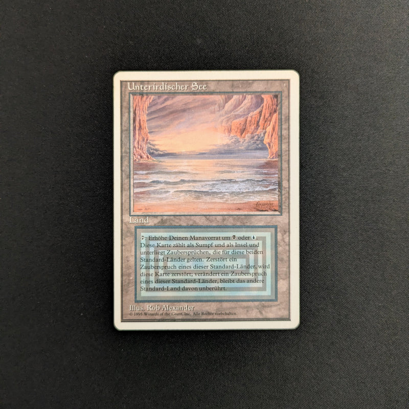 Magic the Gathering Underground Sea - Foreign White Bordered - German LP - 25692