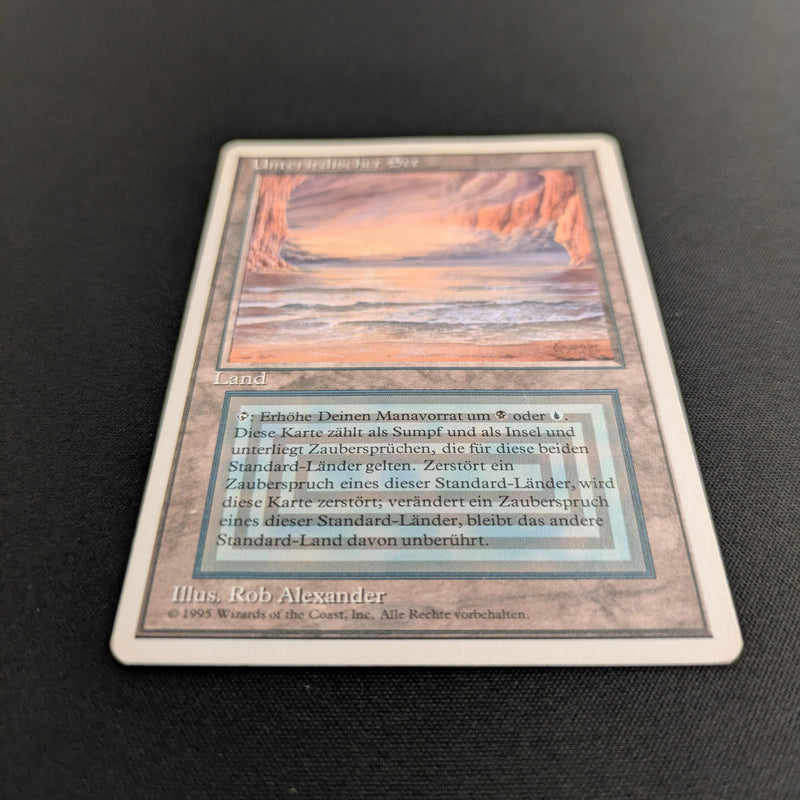 Magic the Gathering Underground Sea - Foreign White Bordered - German 