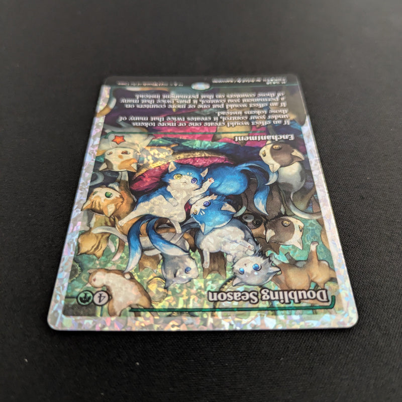 Magic the Gathering [FOIL] Doubling Season (Fractured Foil) - Magic: The Gathering Foundations: Extras - NM 