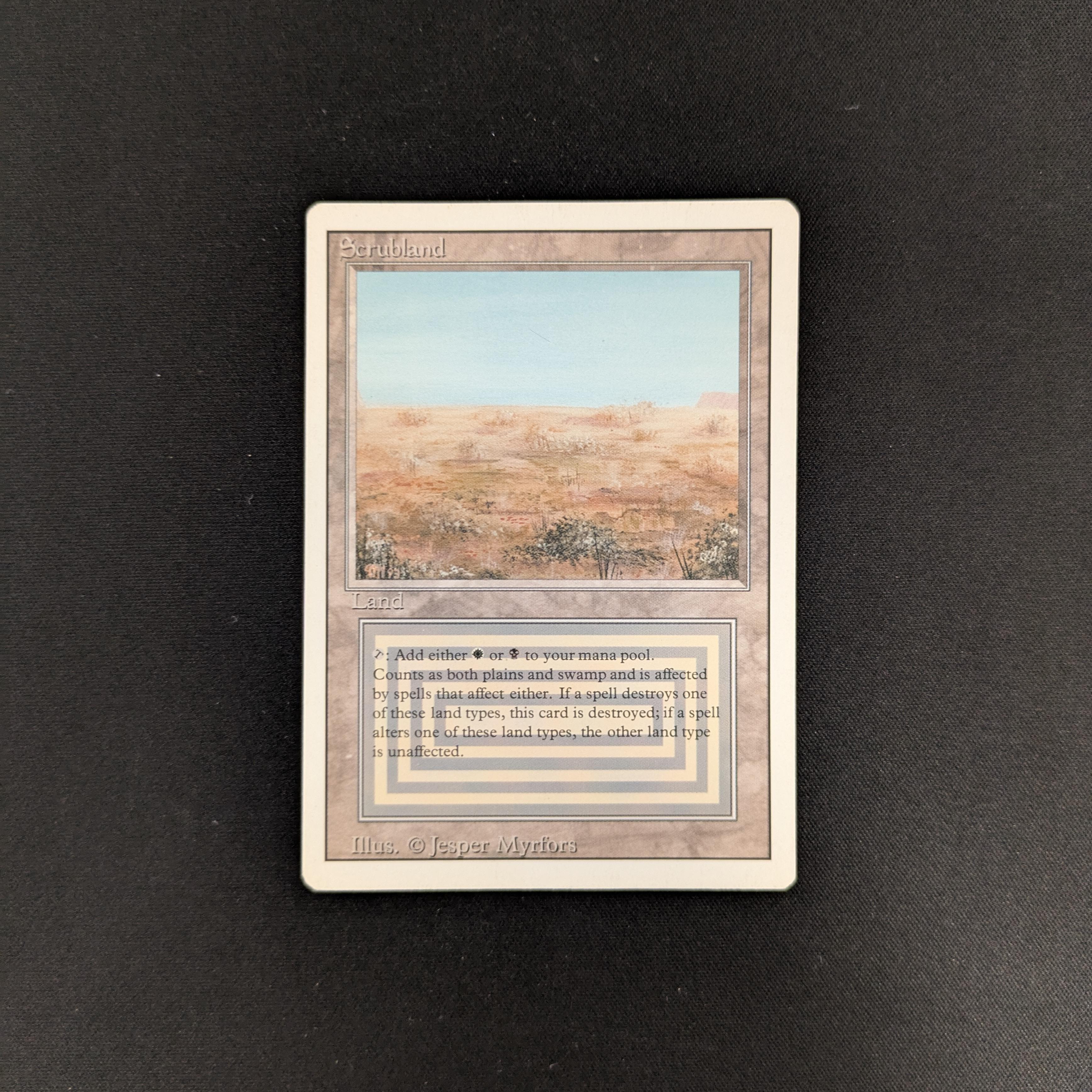 MTG Singles - Scrubland - Revised - LP - 25759