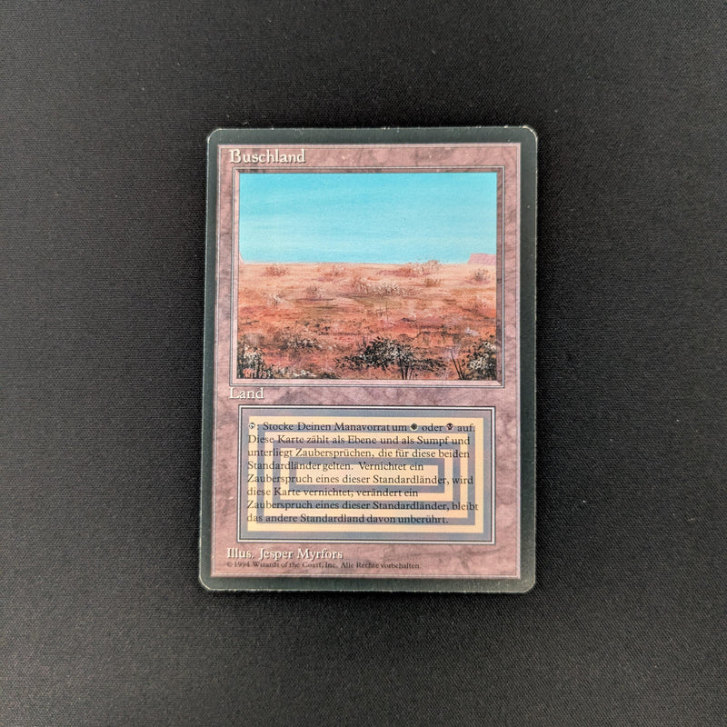 MTG Singles - Scrubland - Foreign Black Bordered - German - EX - 25884