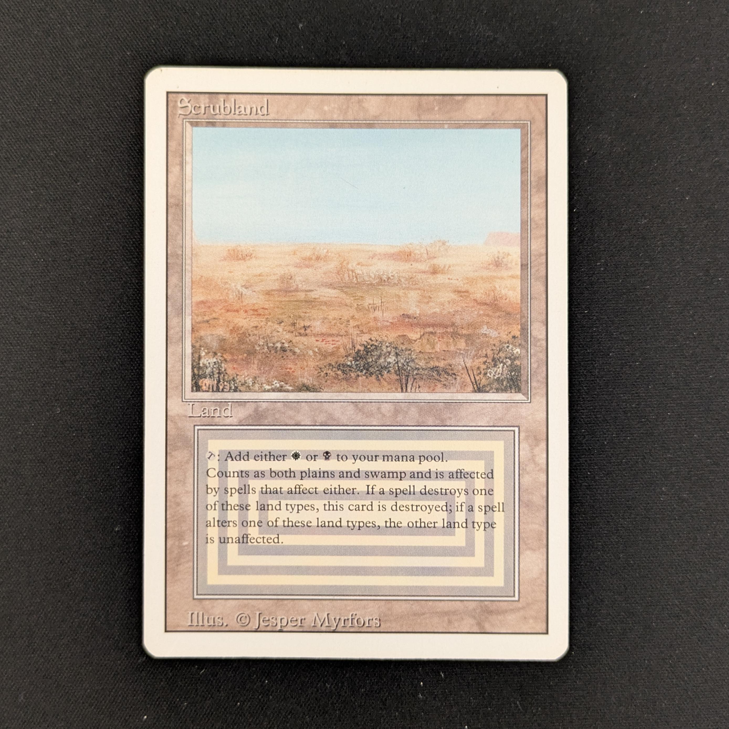 MTG Singles - Scrubland - Revised - EX - 25947