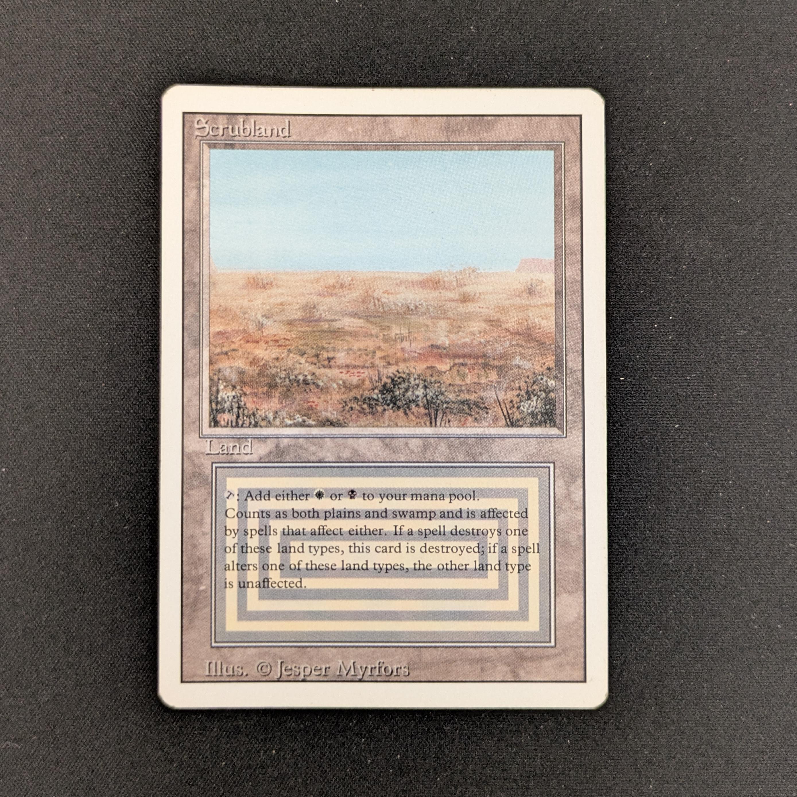 MTG Singles - Scrubland - Revised - GD - 25948