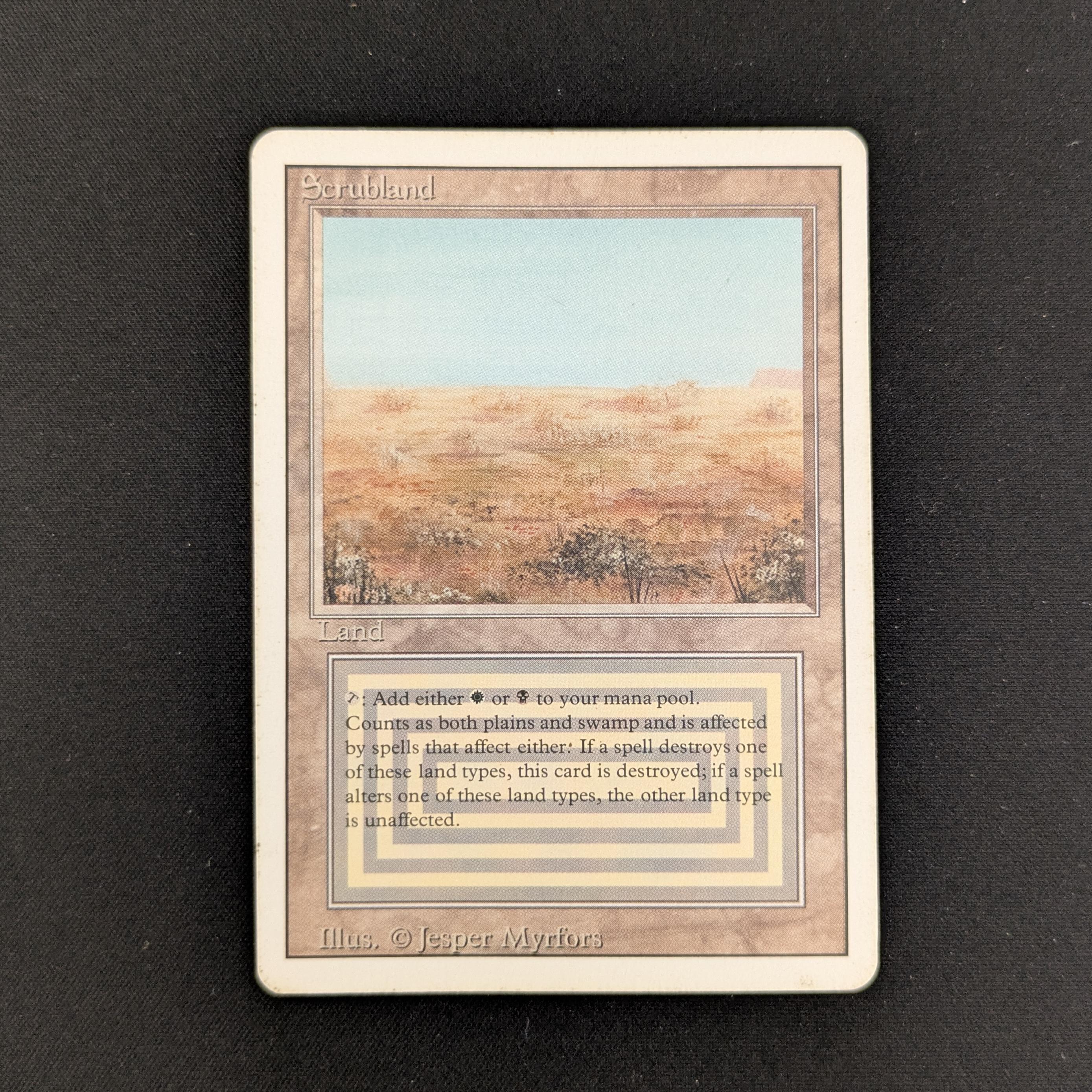 MTG Singles - Scrubland - Revised - LP - 25949