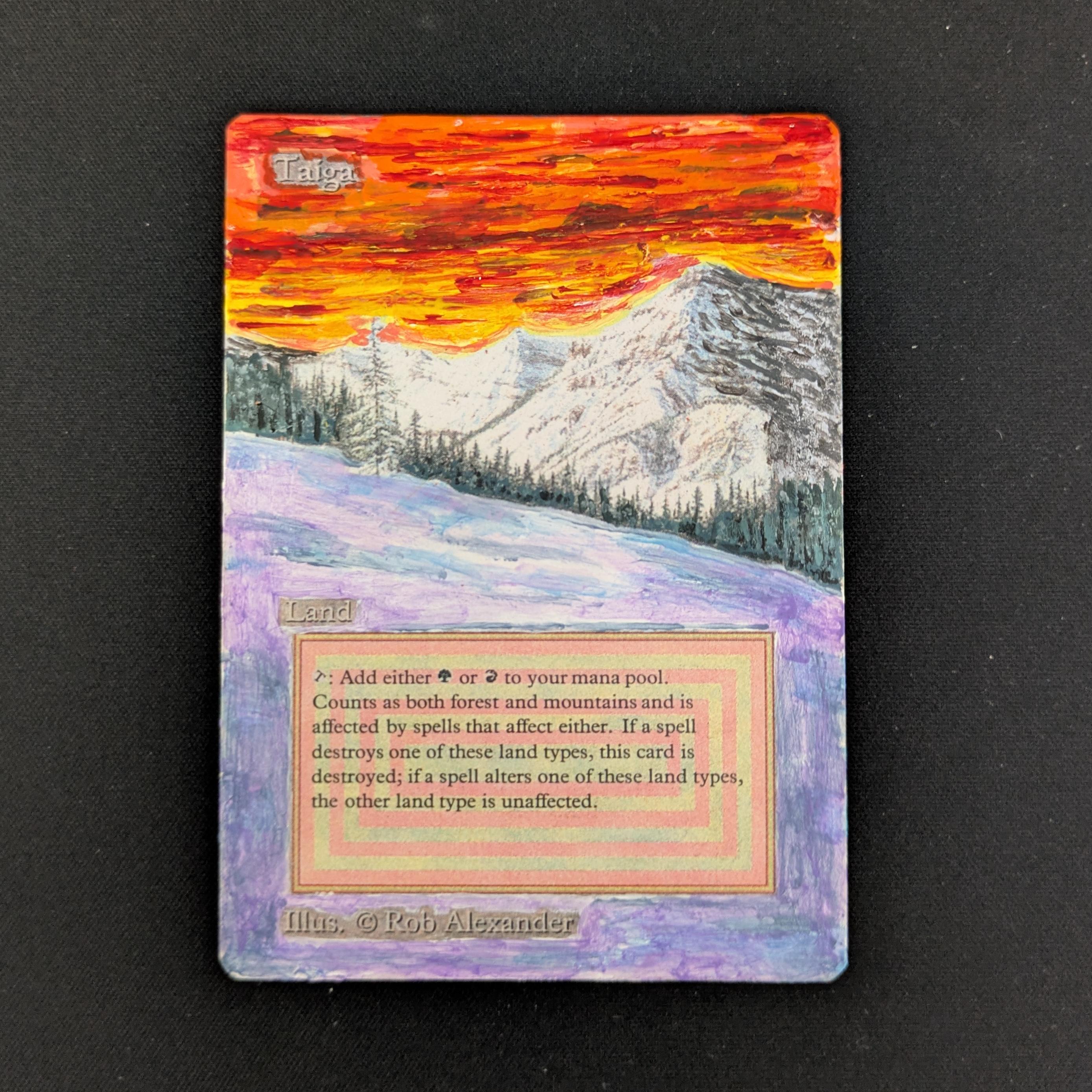 MTG Singles - Taiga - Revised - PL - ALTERED - 25955