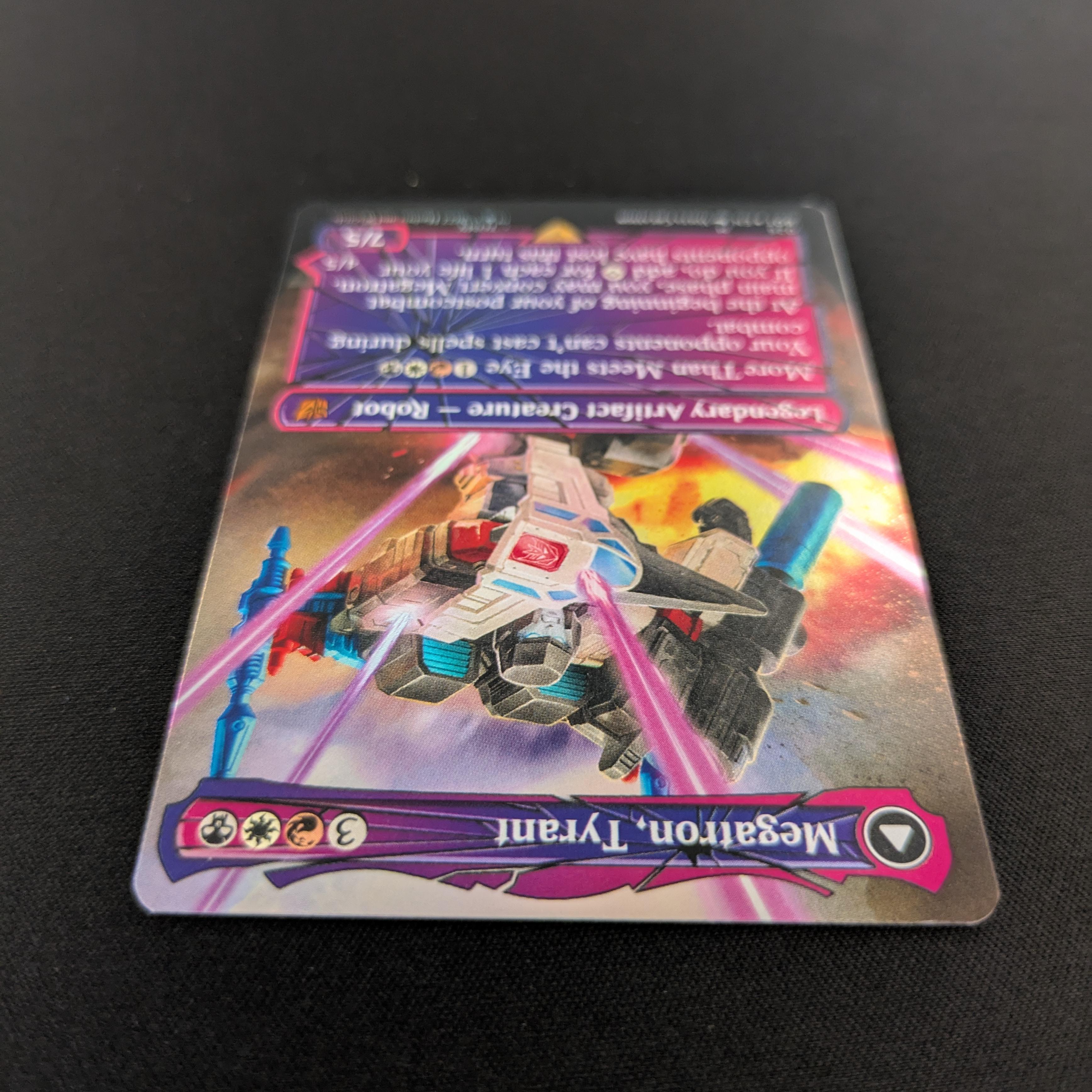 MTG Singles - [FOIL] Megatron, Tyrant // Megatron, Destructive Force (Shattered Glass) - Universes Beyond: Transformers - NM - 