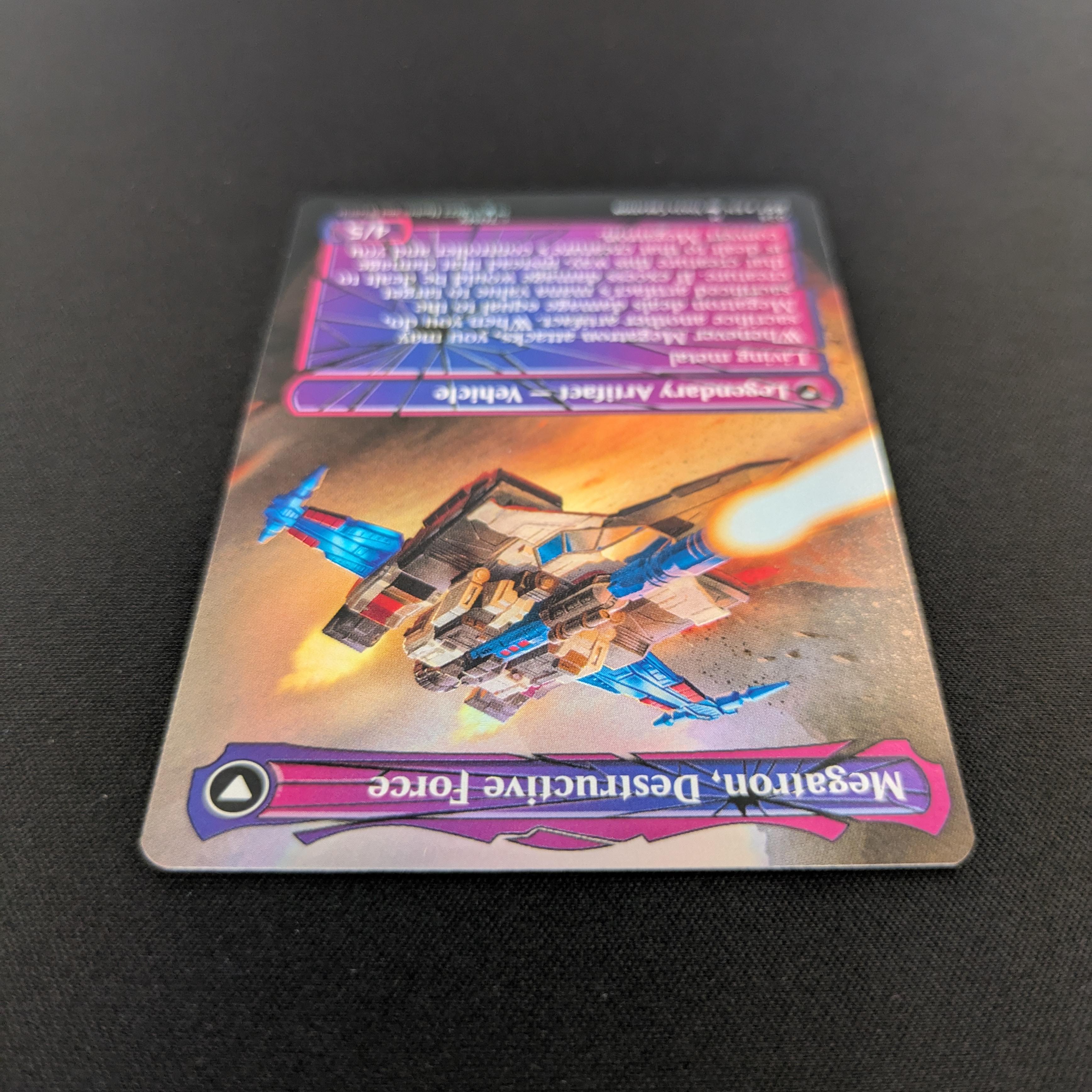 MTG Singles - [FOIL] Megatron, Tyrant // Megatron, Destructive Force (Shattered Glass) - Universes Beyond: Transformers - NM - 