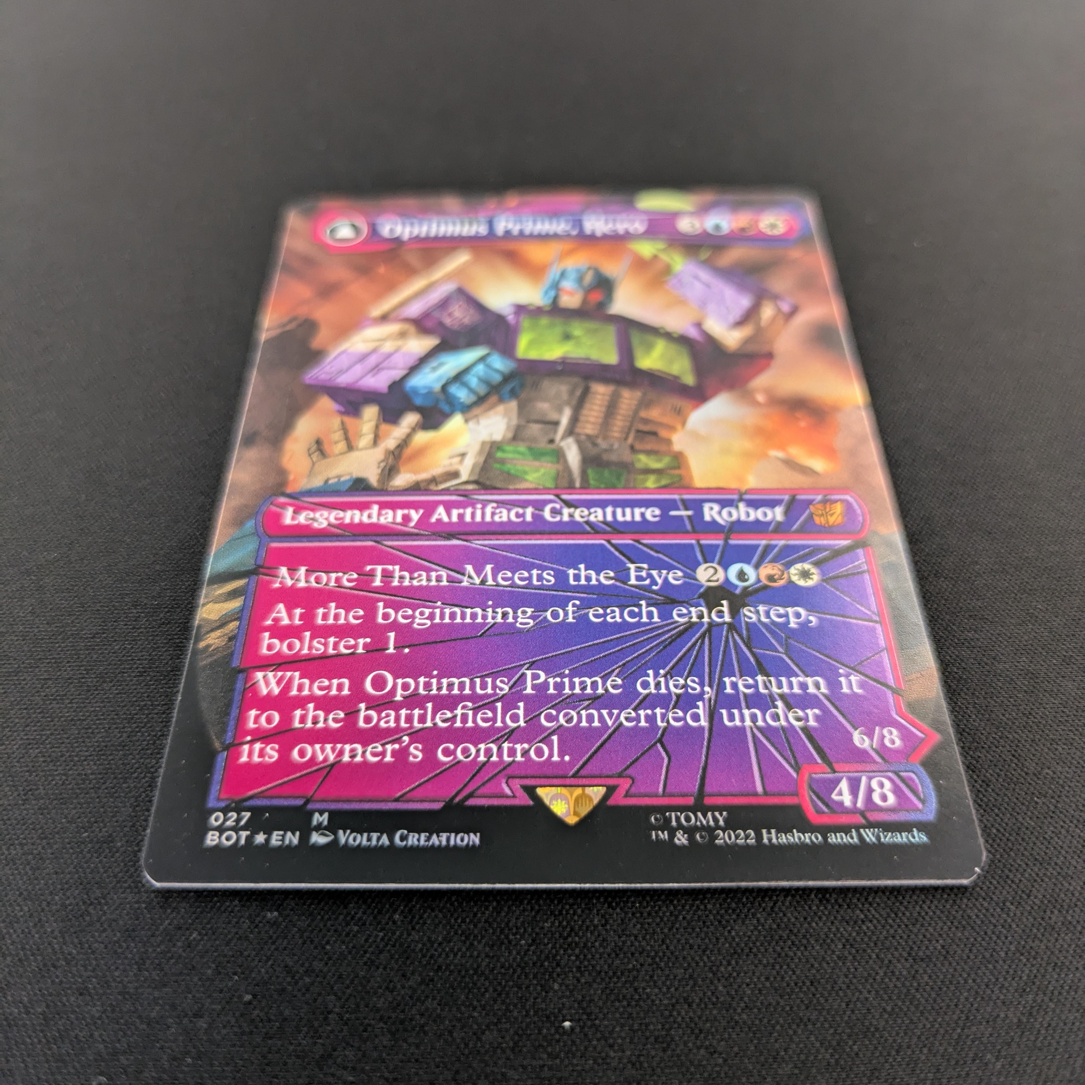 MTG Singles - [FOIL] Optimus Prime, Hero // Optimus Prime, Autobot Leader (Shattered Glass) - Universes Beyond: Transformers - NM - 
