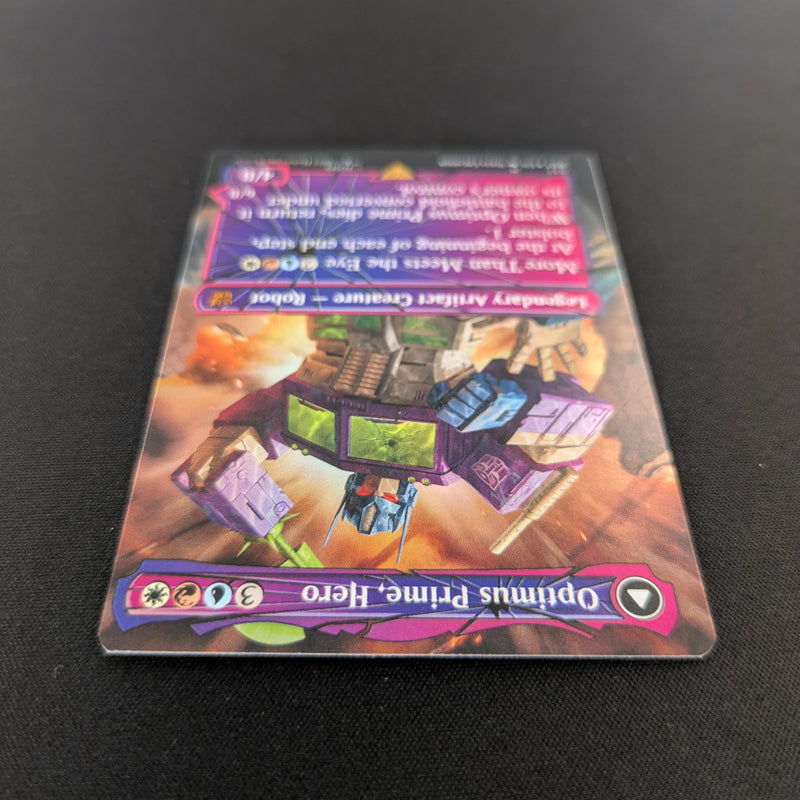 MTG Singles - [FOIL] Optimus Prime, Hero // Optimus Prime, Autobot Leader (Shattered Glass) - Universes Beyond: Transformers - NM - 