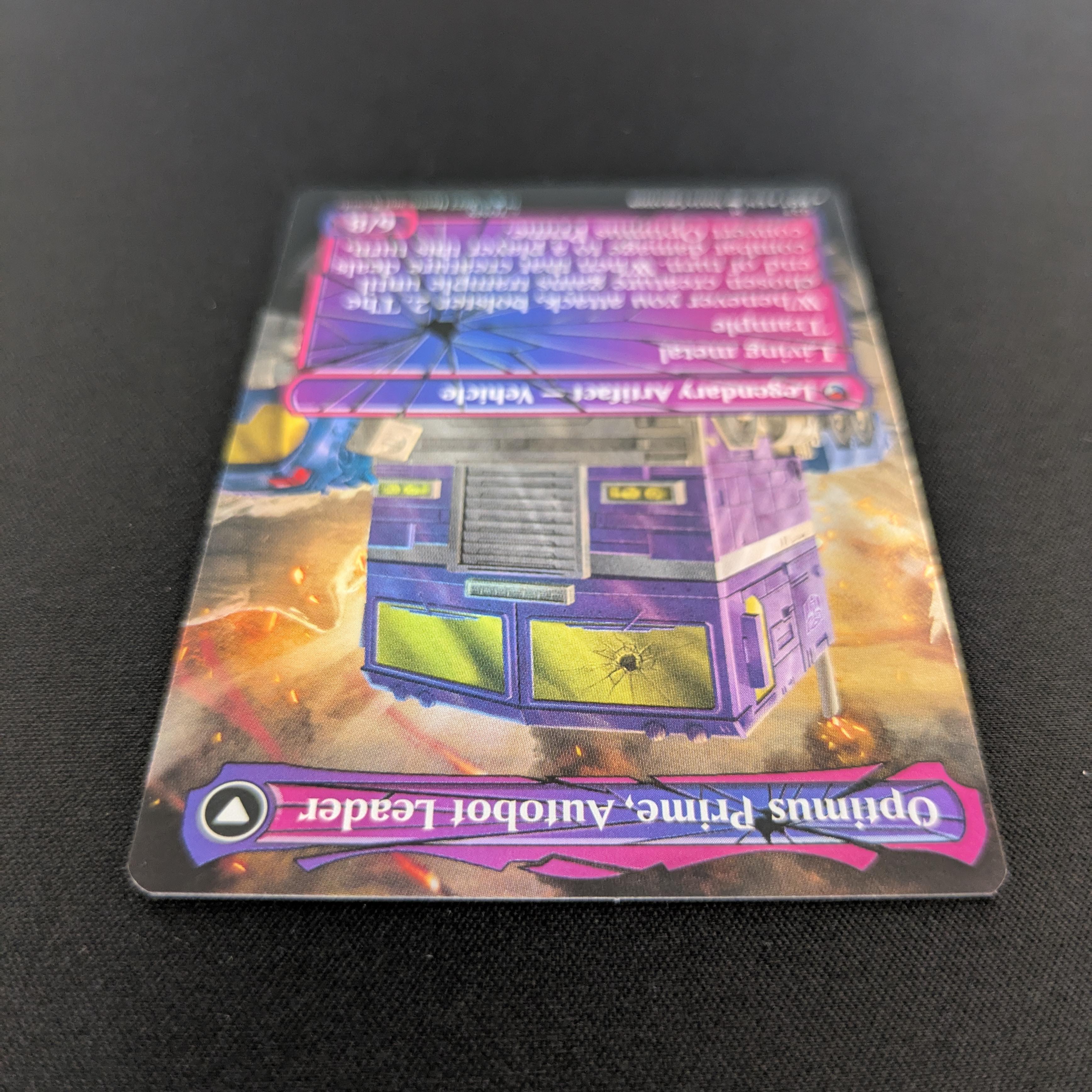 MTG Singles - [FOIL] Optimus Prime, Hero // Optimus Prime, Autobot Leader (Shattered Glass) - Universes Beyond: Transformers - NM - 