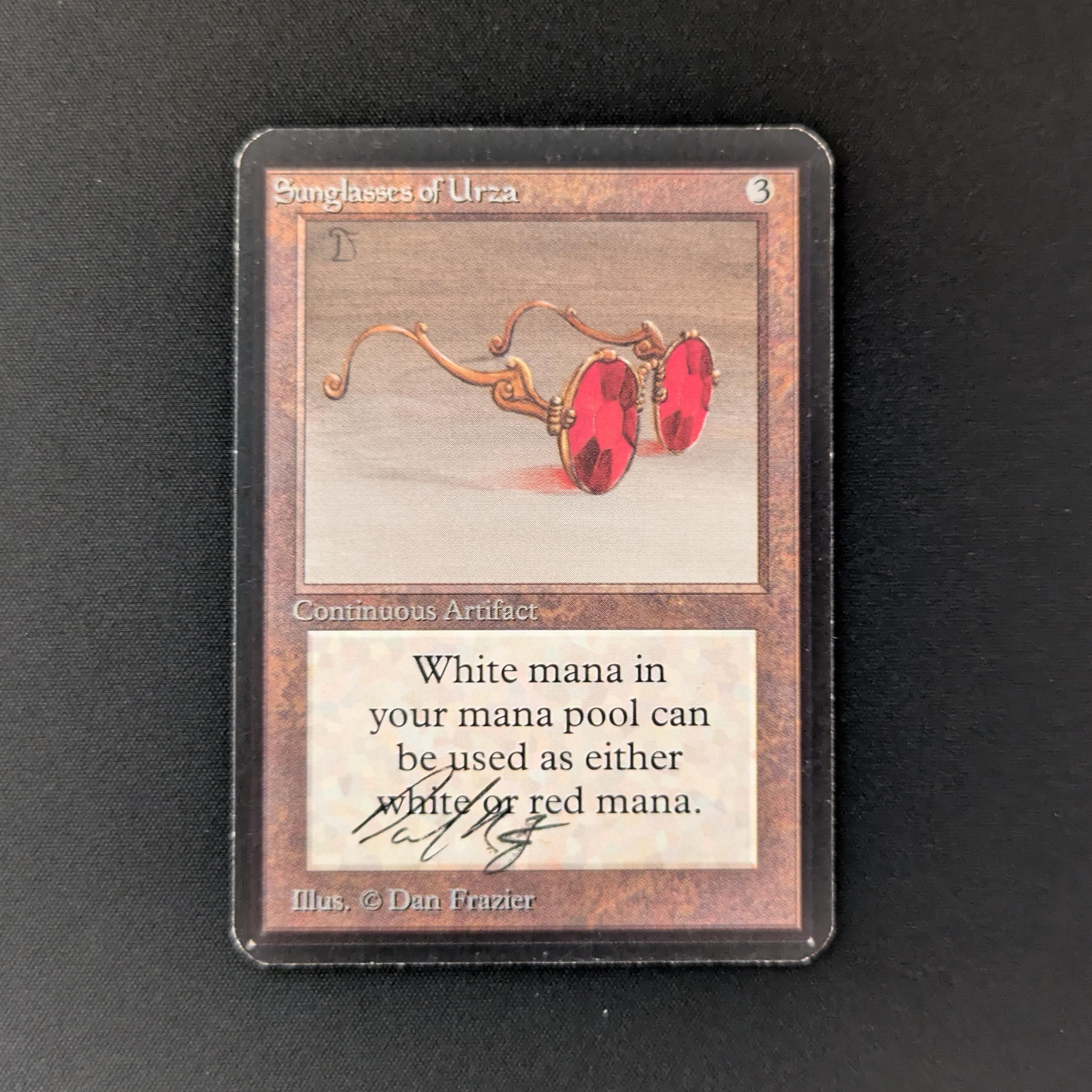 MTG Singles - Sunglasses of Urza - Alpha - EX - SIGNED - 26057