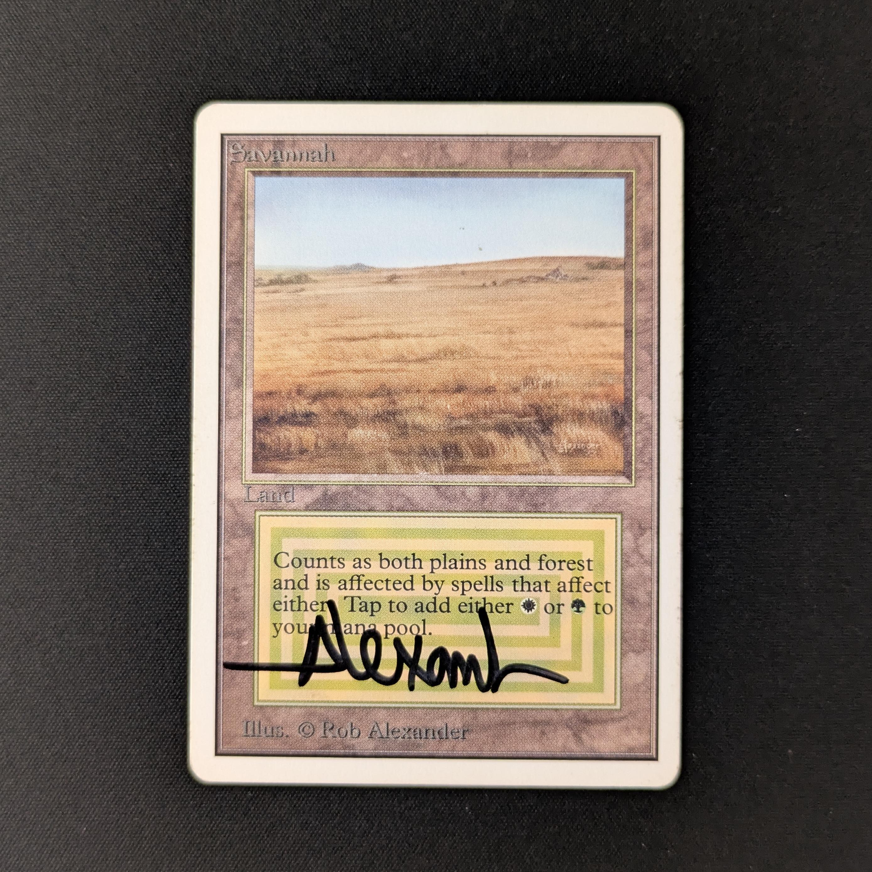MTG Singles - Savannah - Unlimited - GD - SIGNED - 26070