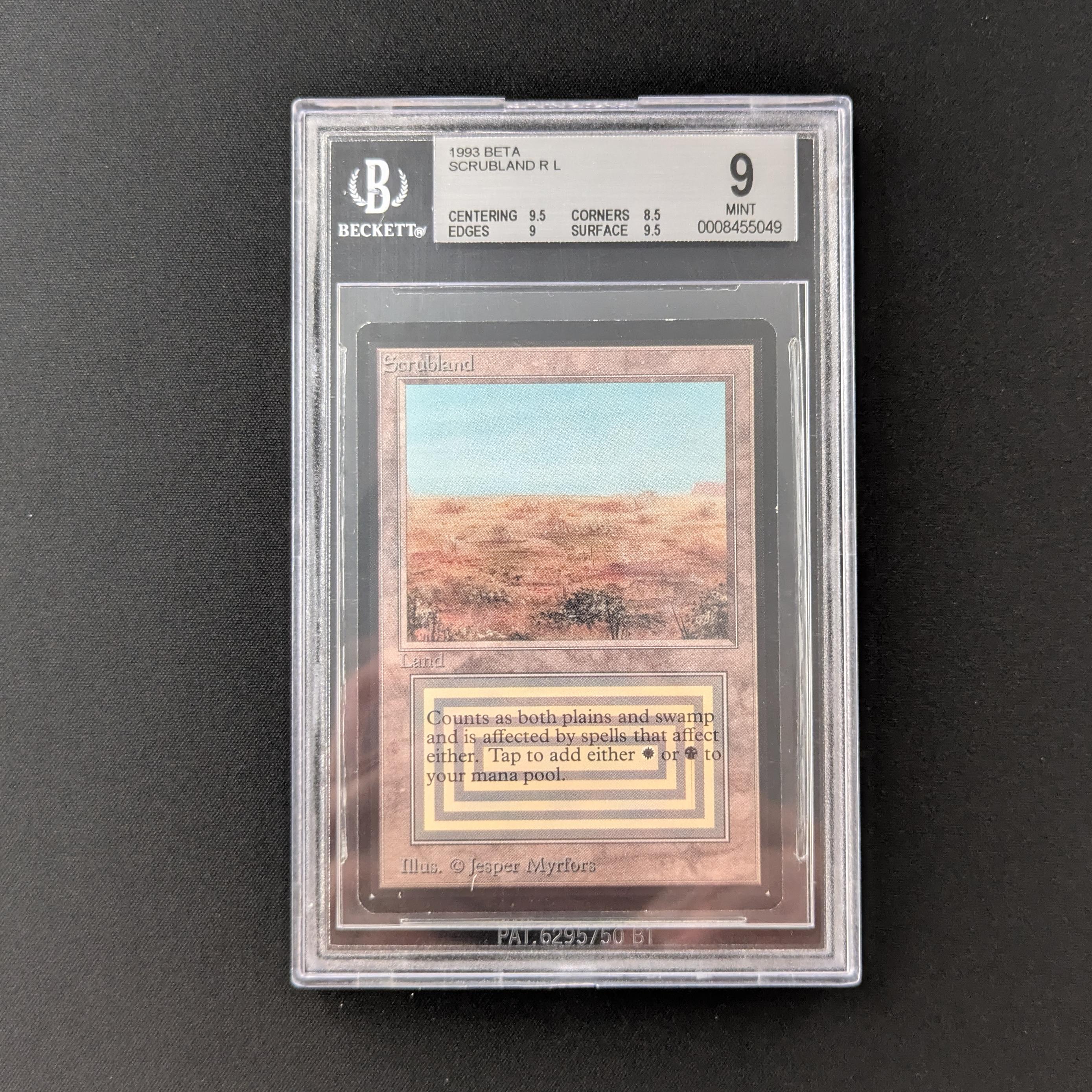 MTG Singles - Scrubland - Beta - BGS 9 - 26100