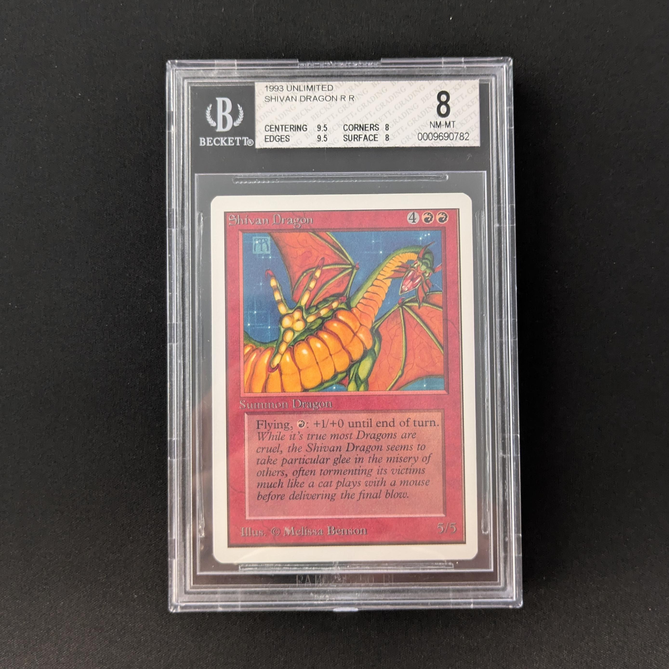 MTG Singles - Shivan Dragon - Unlimited - BGS 8 - 26119