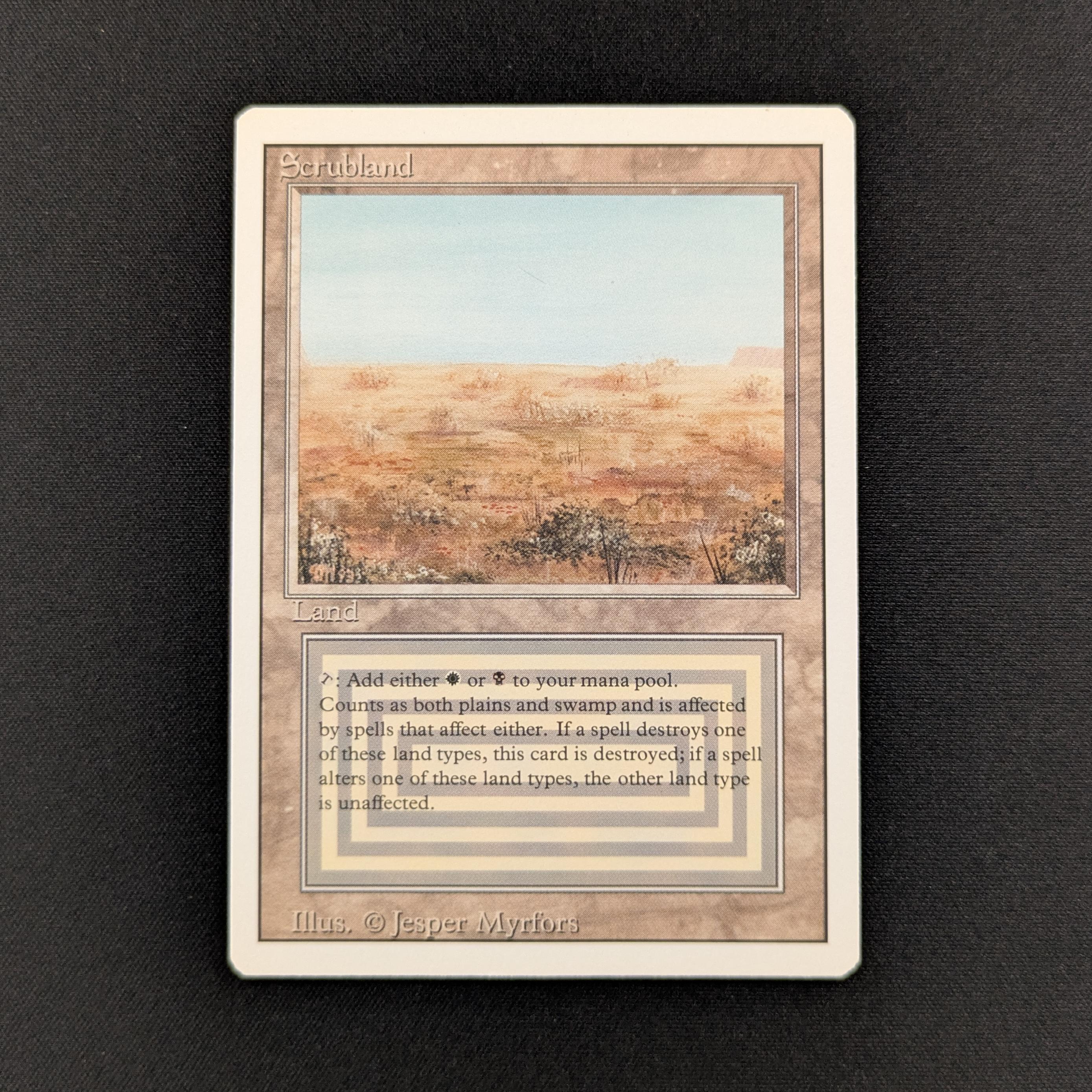【MTG】Scrubland 英語1枚 Scrubland - Revised