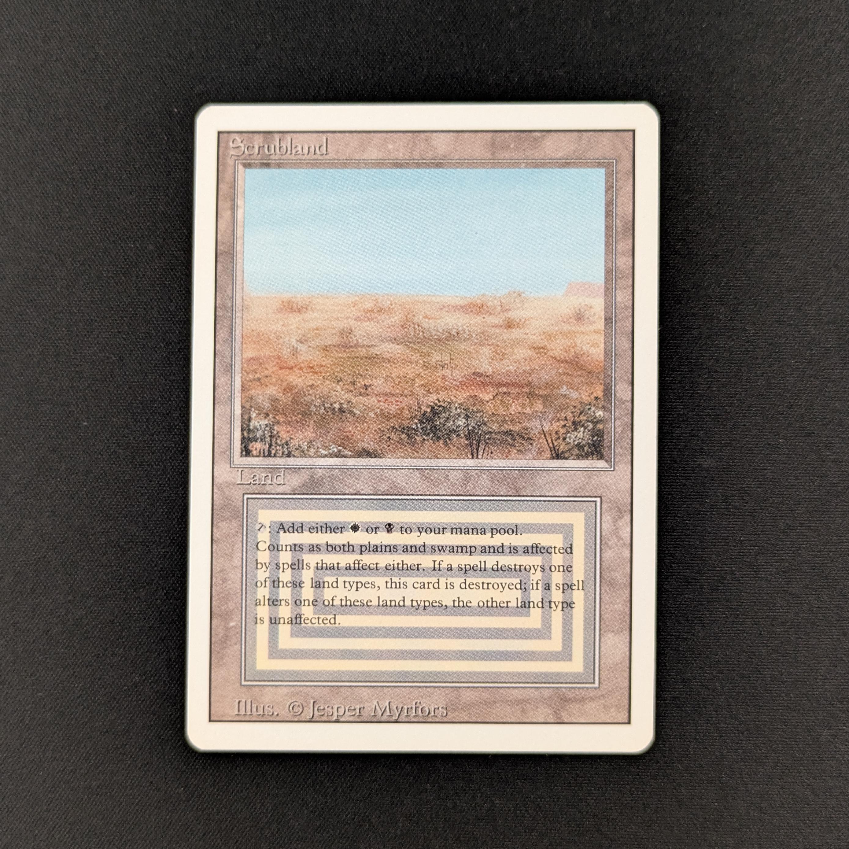 MTG Singles - Scrubland - Revised - LP - 26169