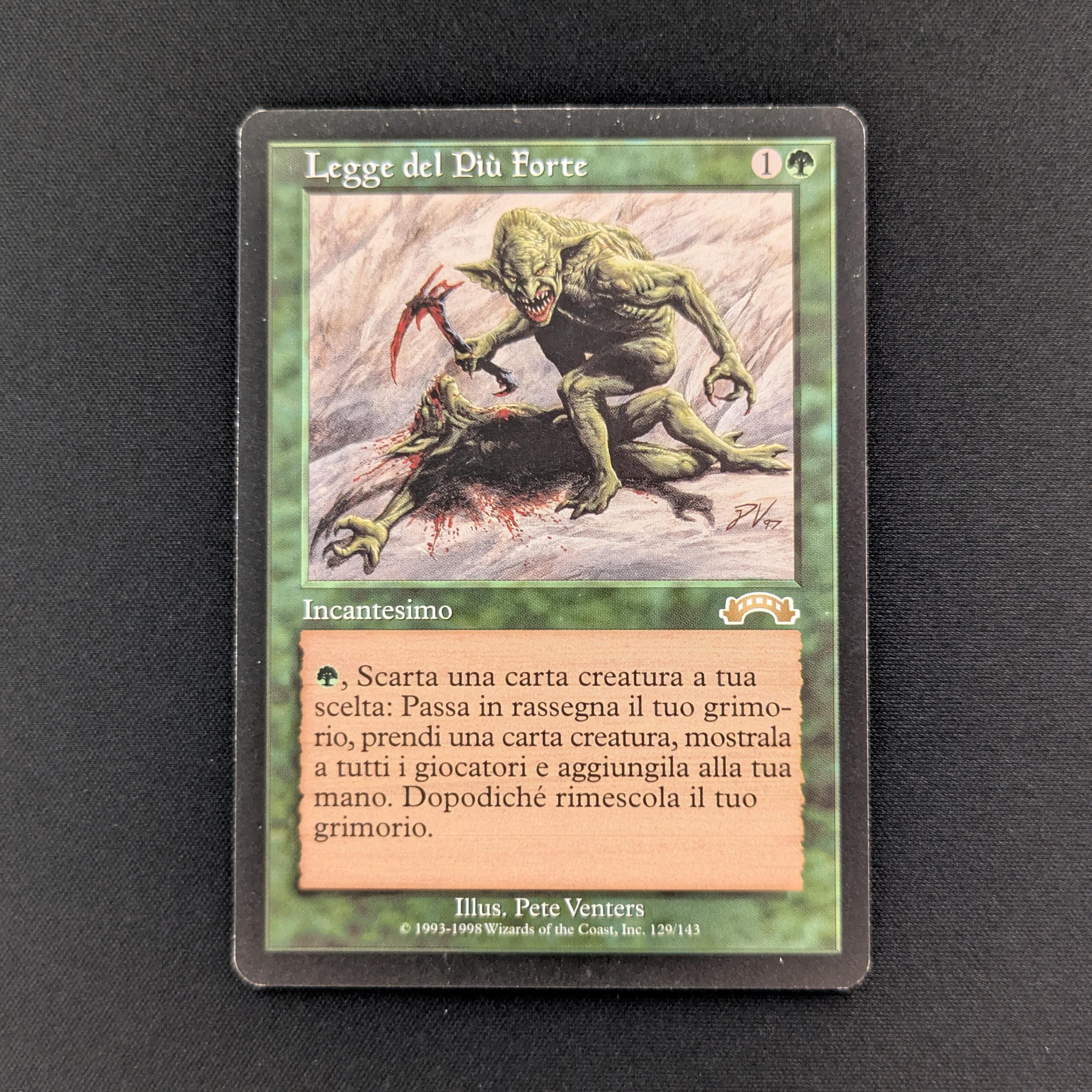 MTG Singles - Survival of the Fittest - Exodus - Italian - EX - 26184