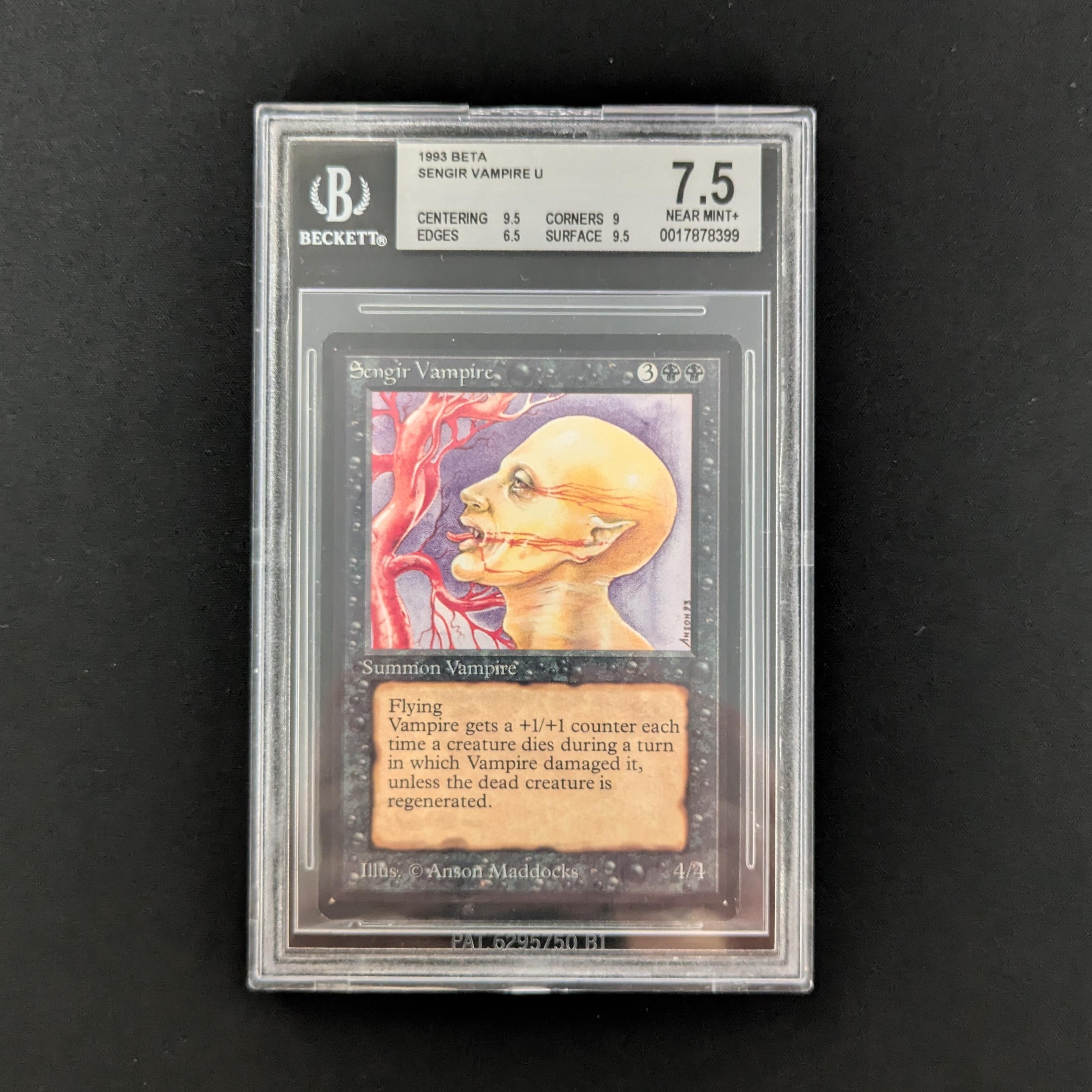 MTG Singles - Sengir Vampire - Beta - BGS 7.5 - 26194
