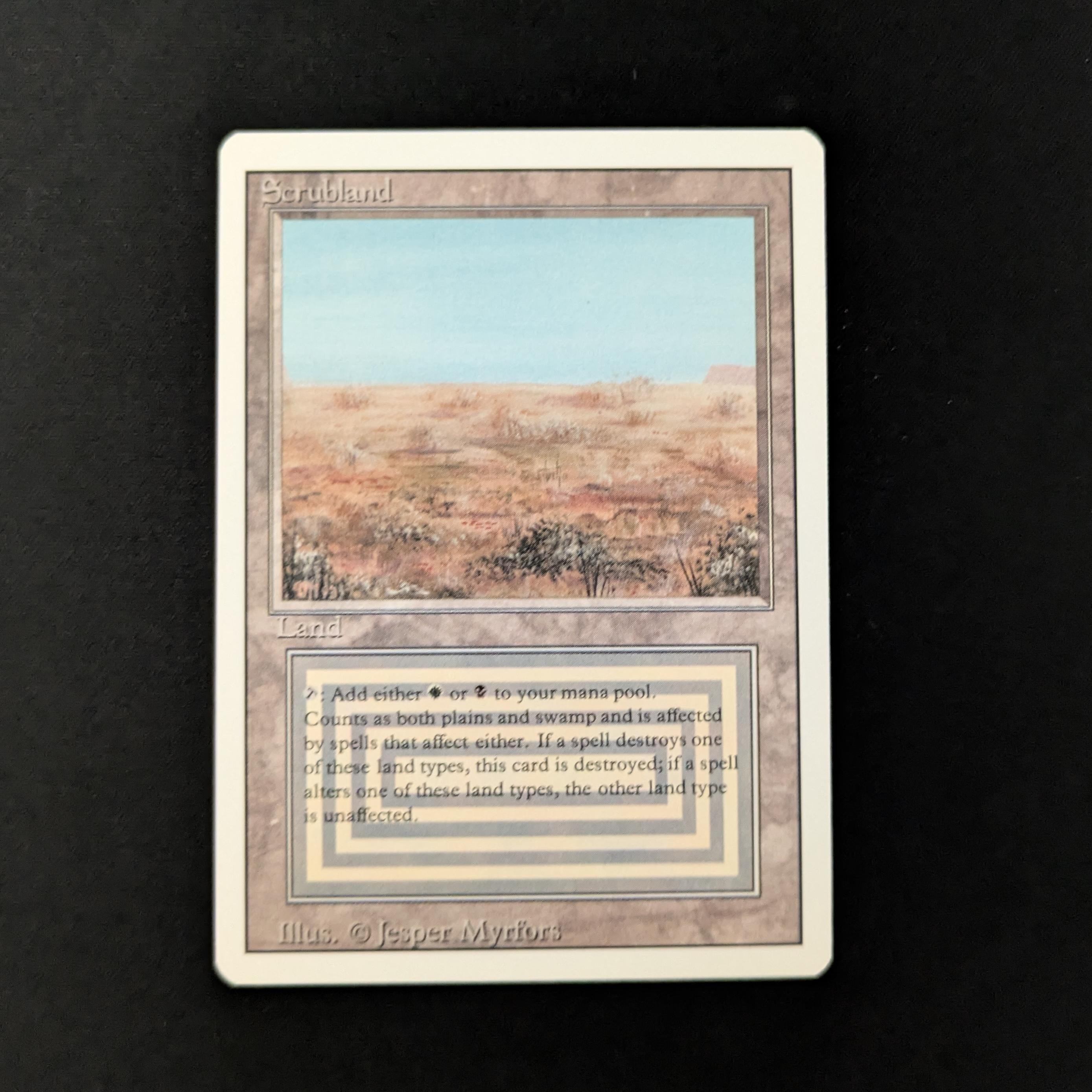MTG Singles - Scrubland - Revised - NM - 26505