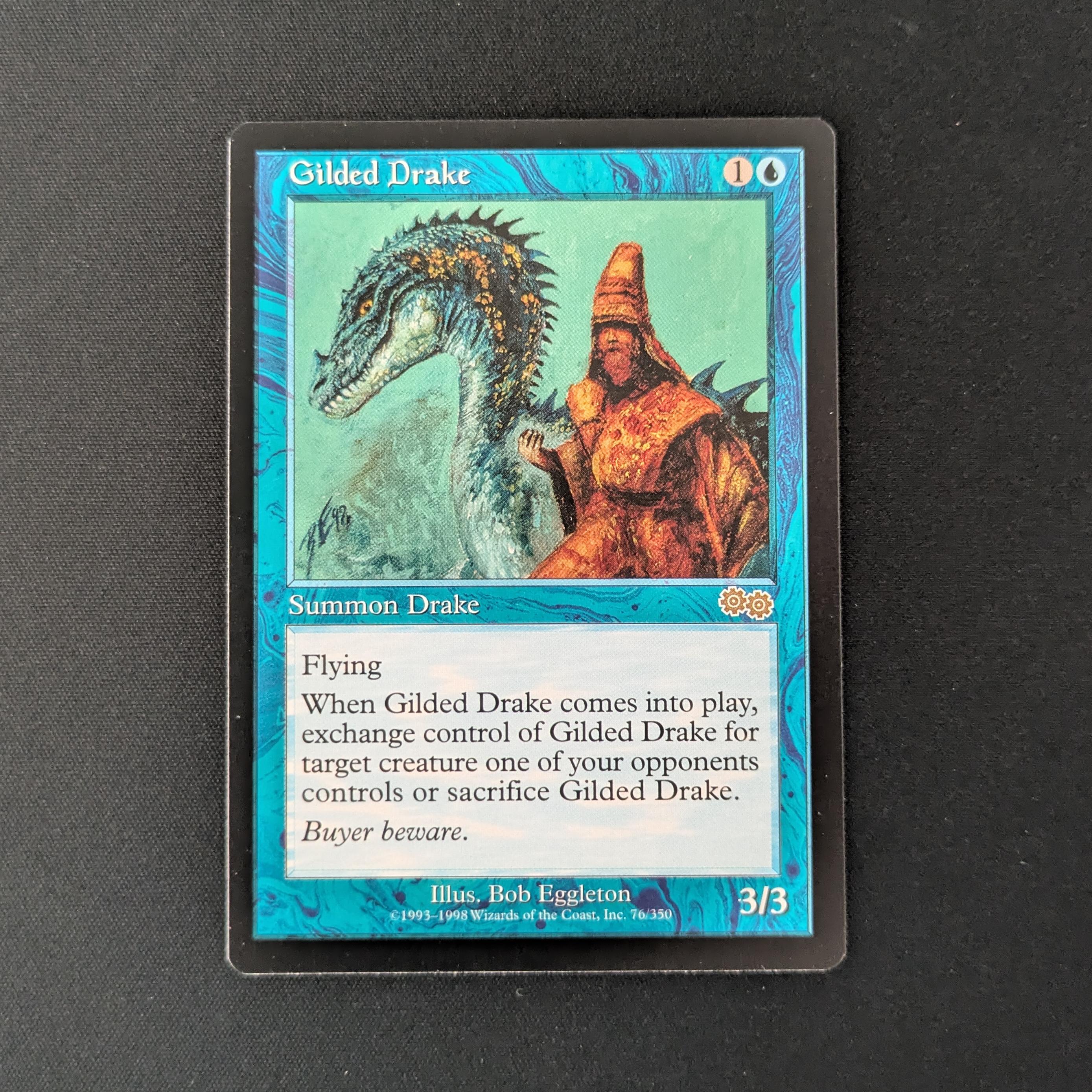 MTG Singles - Gilded Drake - Urza's Saga - English - NM - 26535