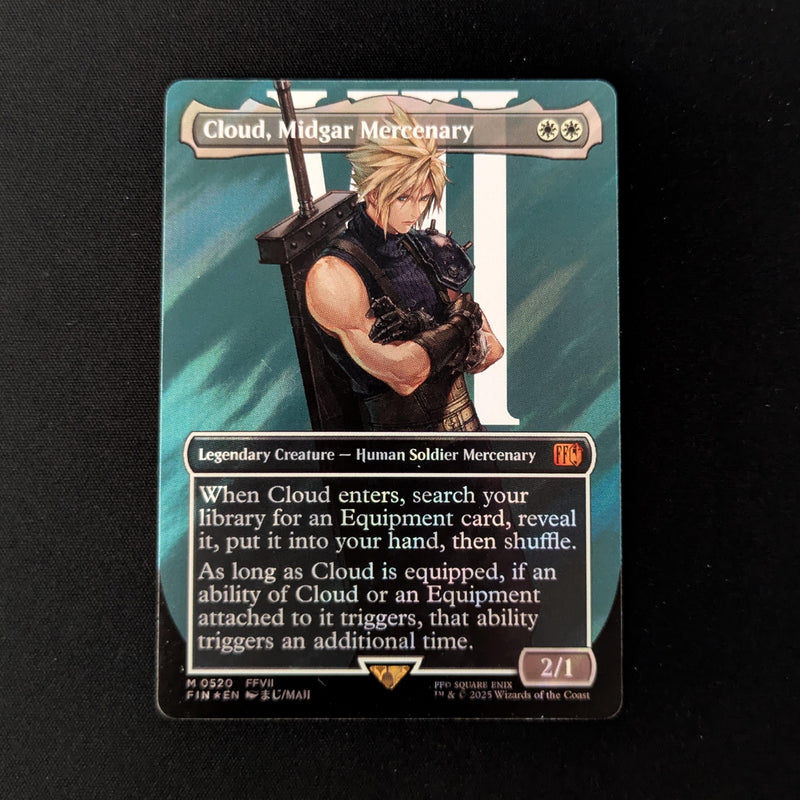 MTG Singles - [FOIL] Cloud, Midgar Mercenary (Surge Foil) - Magic: The Gathering - FINAL FANTASY: Extras - NM - 