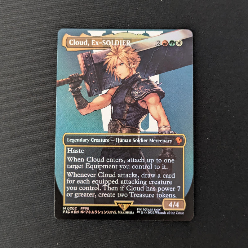 MTG Singles - [FOIL] Cloud, Ex-SOLDIER (Extended Art) - Commander: Magic: The Gathering - FINAL FANTASY: Extras - NM - 