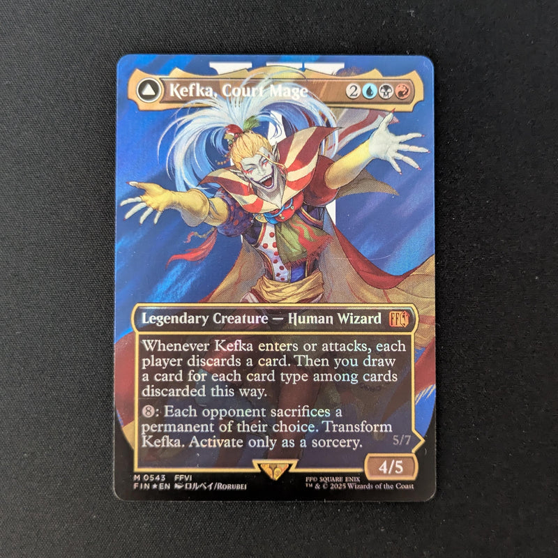 MTG Singles - [FOIL] Kefka, Court Mage // Kefka, Ruler of Ruin (Surge Foil) - Magic: The Gathering - FINAL FANTASY: Extras - NM - 