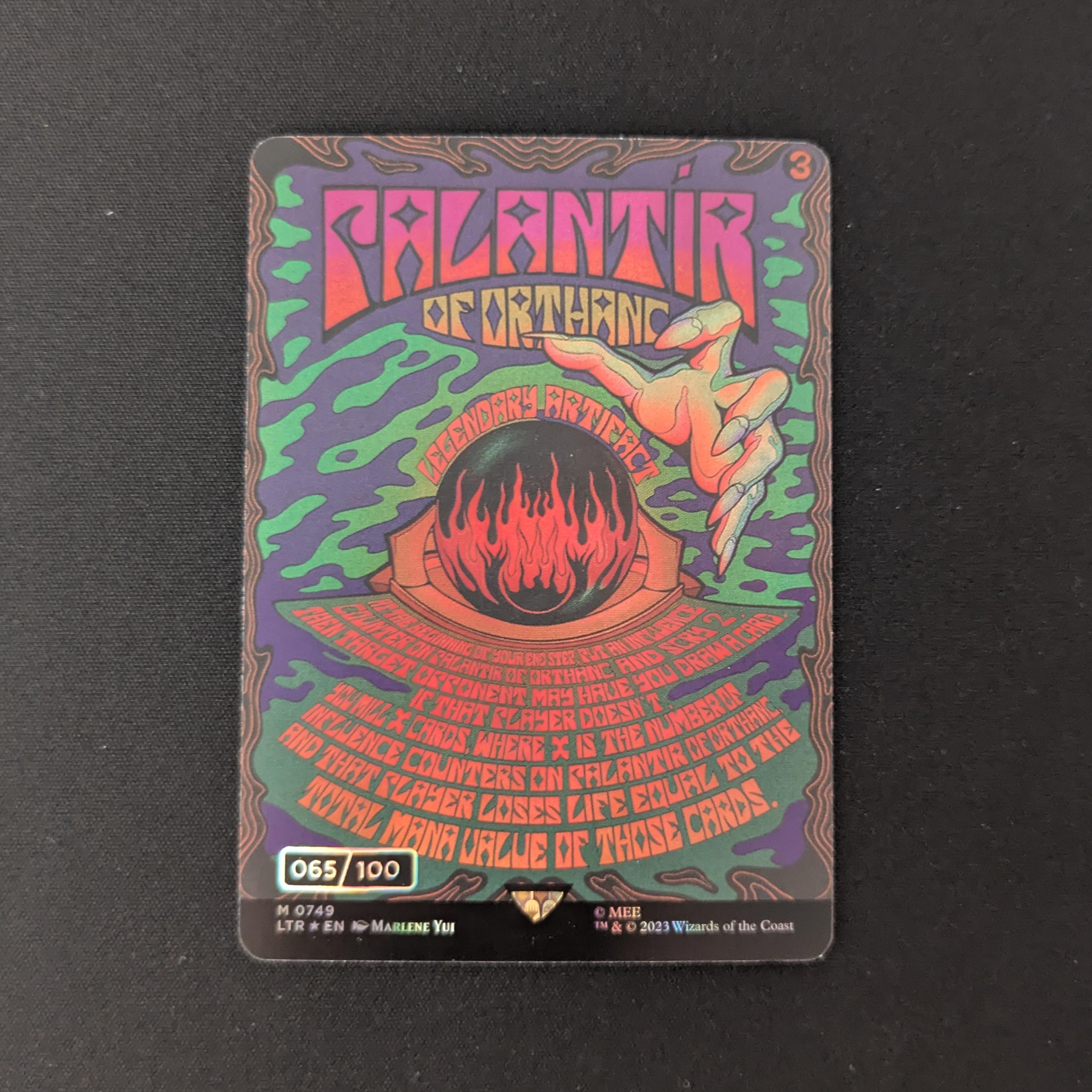 MTG Singles - [FOIL] Palantir of Orthanc (Serialized) - The Lord of the Rings: Tales of Middle-earth Holiday Release - NM, 65/100 - 