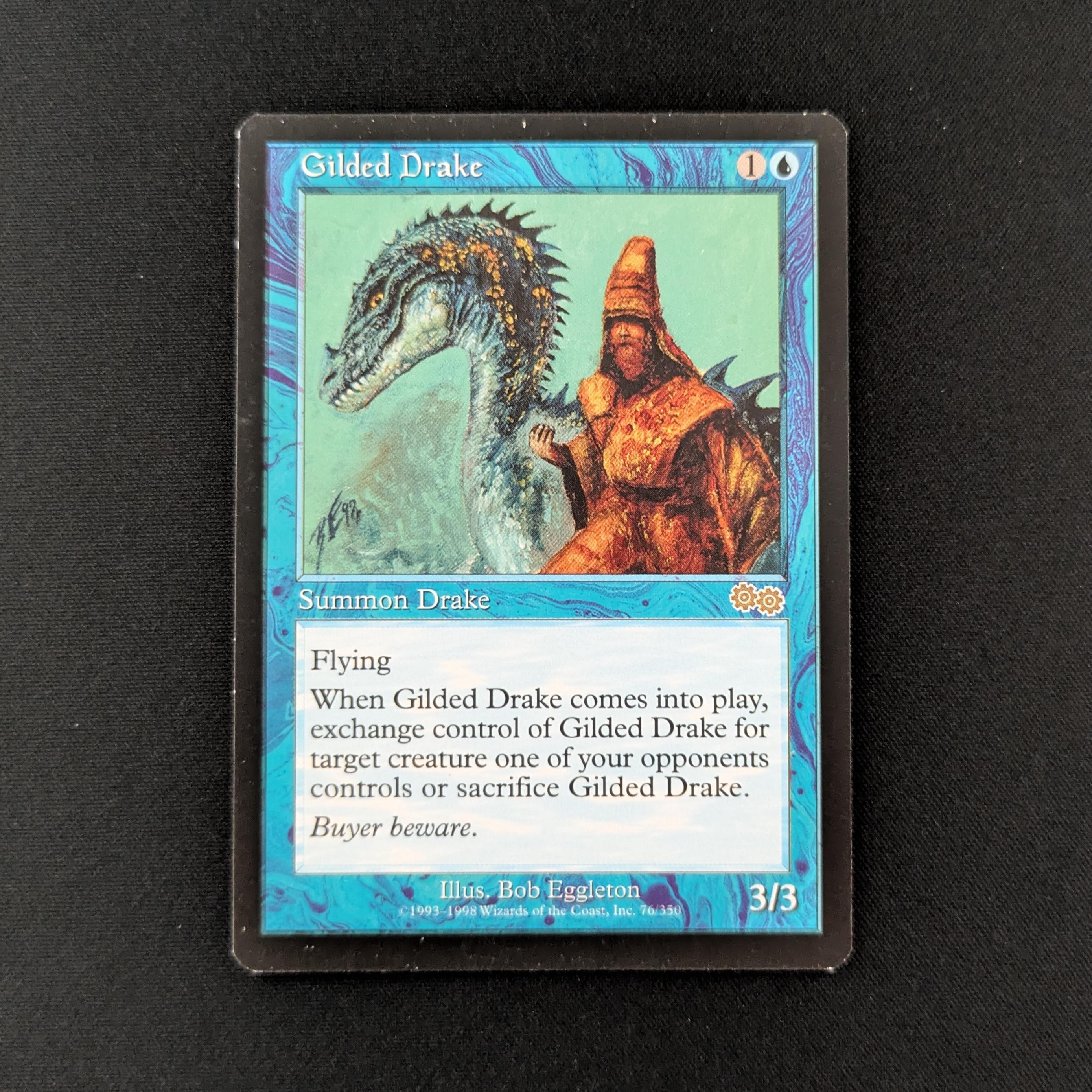 MTG Singles - Gilded Drake - Urza's Saga - English - EX - 26675