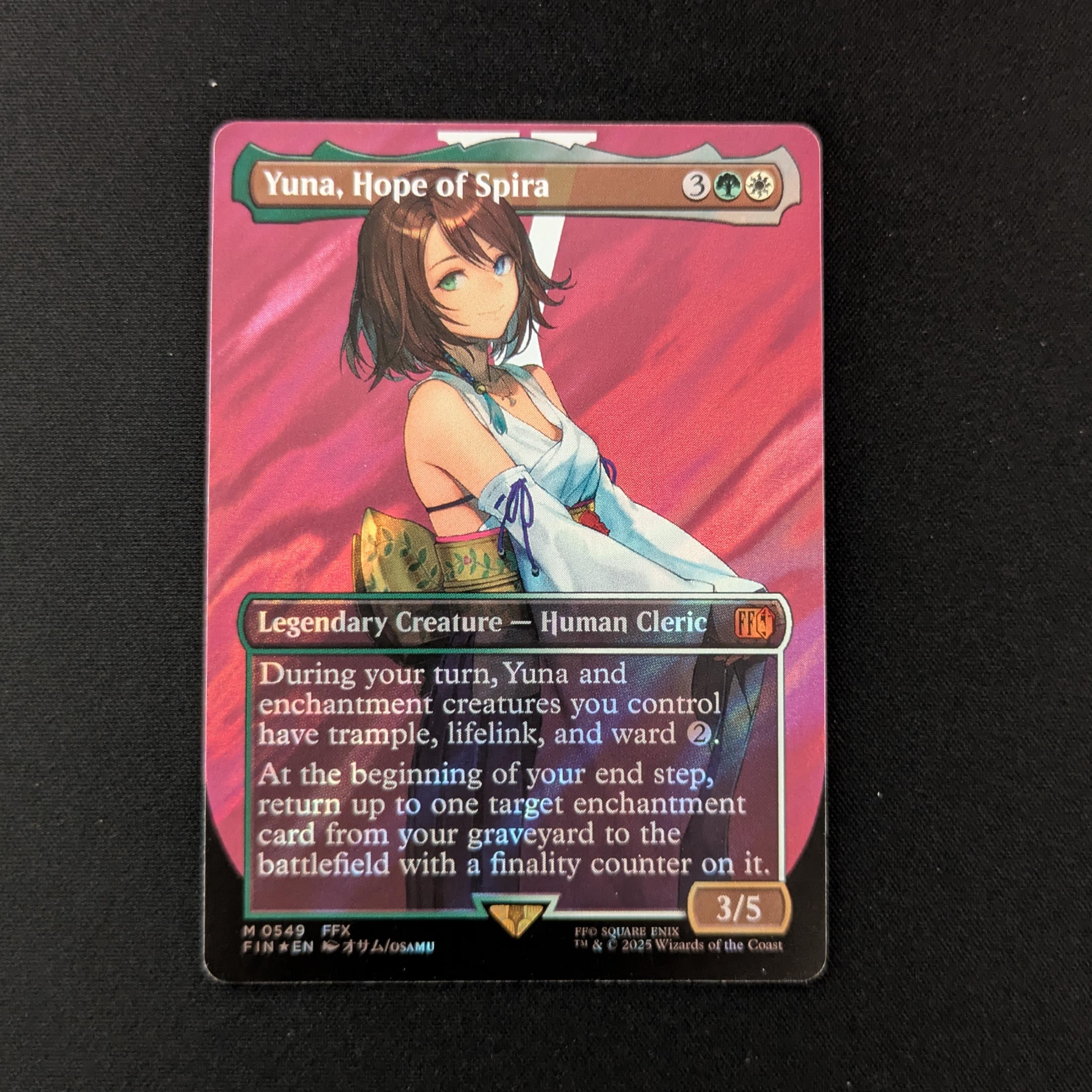 MTG Singles - [FOIL] Yuna, Hope of Spira (Surge Foil) - Magic: The Gathering - FINAL FANTASY: Extras - NM - 