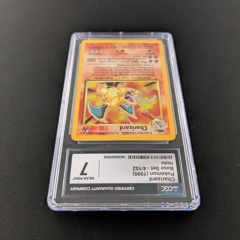 PTCG Singles - Charizard - BS 4 - Base Set - CGC 7 - 