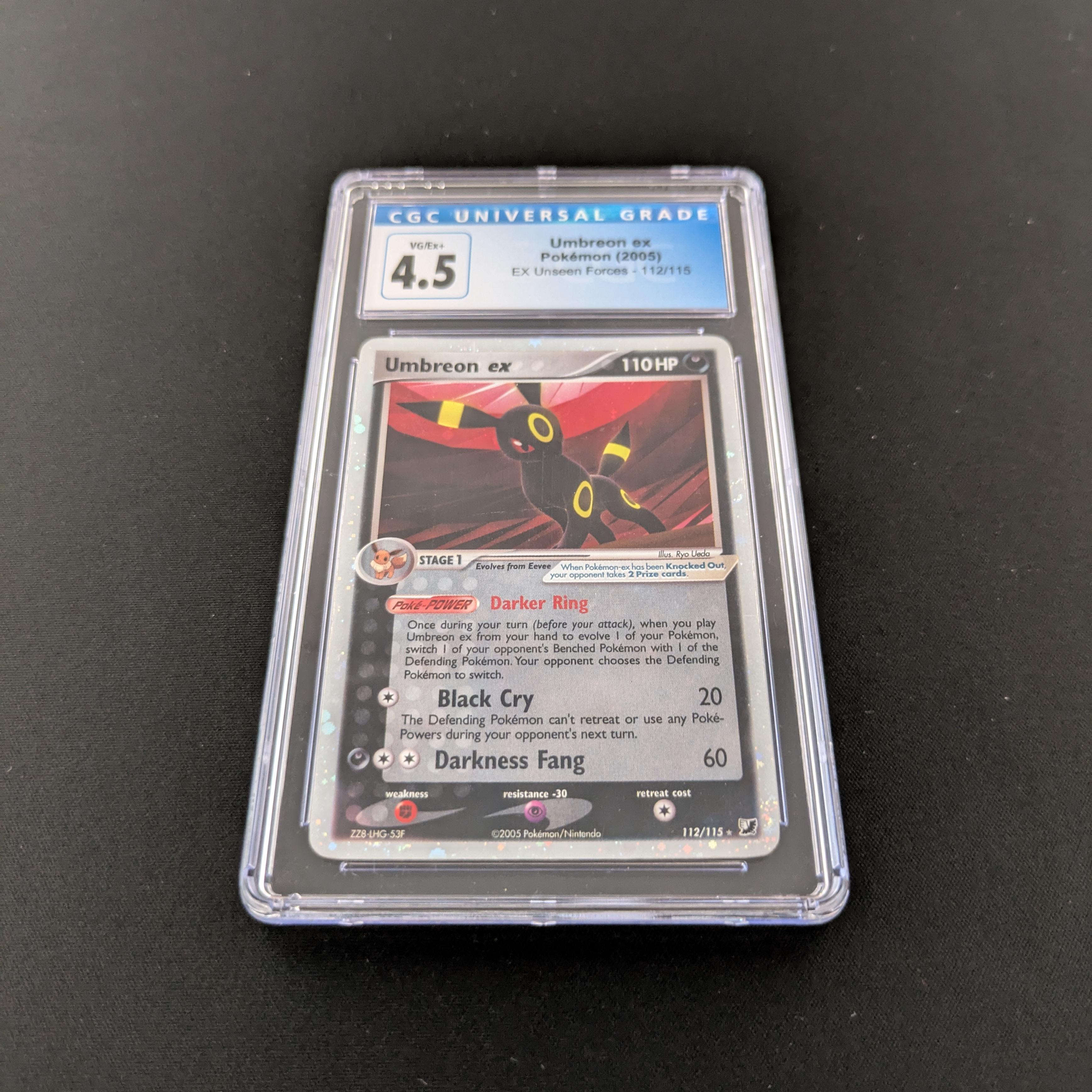 PTCG Singles - Umbreon EX - UF 112 - EX Unseen Forces - CGC 4.5 - 