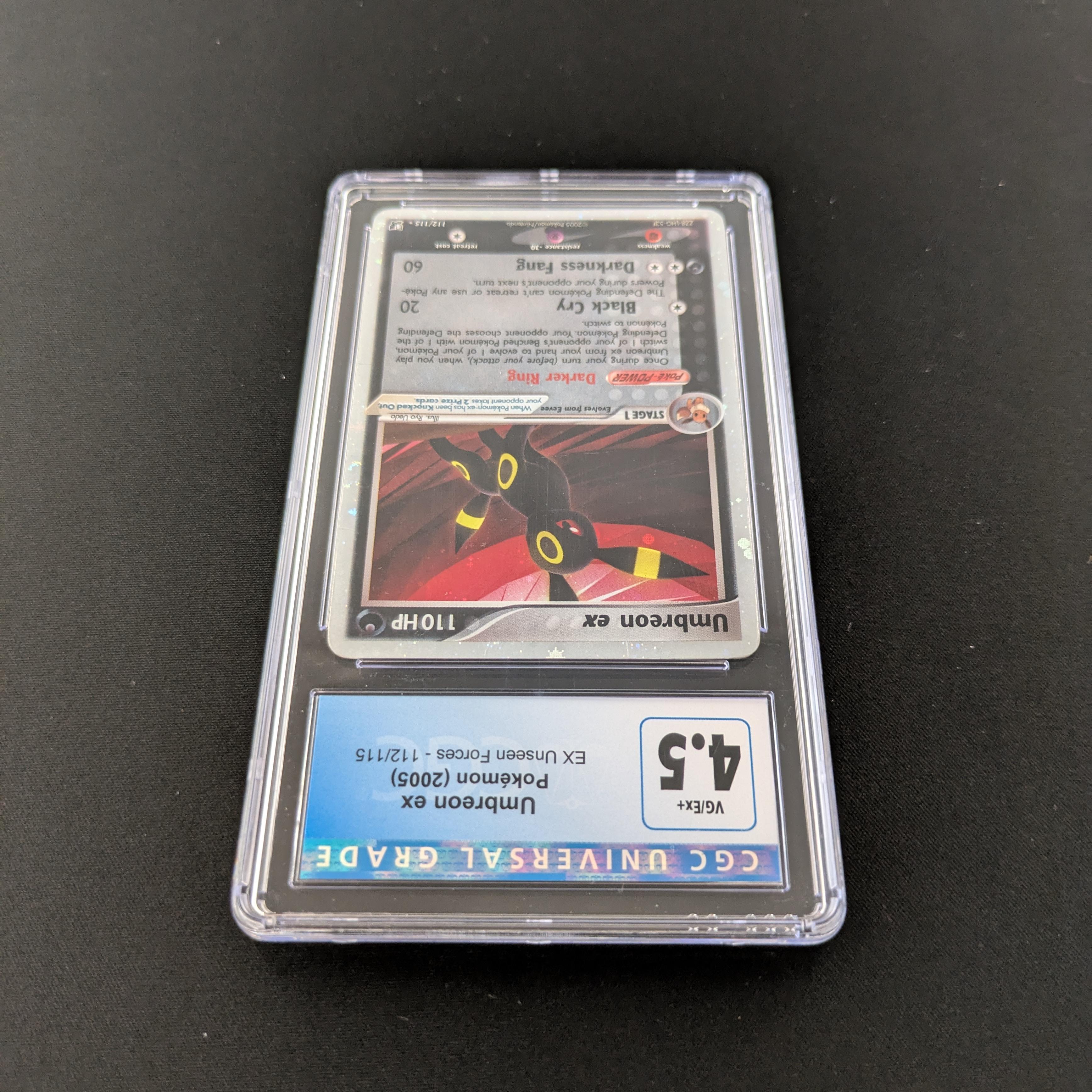 PTCG Singles - Umbreon EX - UF 112 - EX Unseen Forces - CGC 4.5 - 