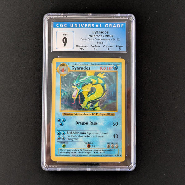 Gyarados (Shadowless) - BS 6 - Base Set - CGC 9