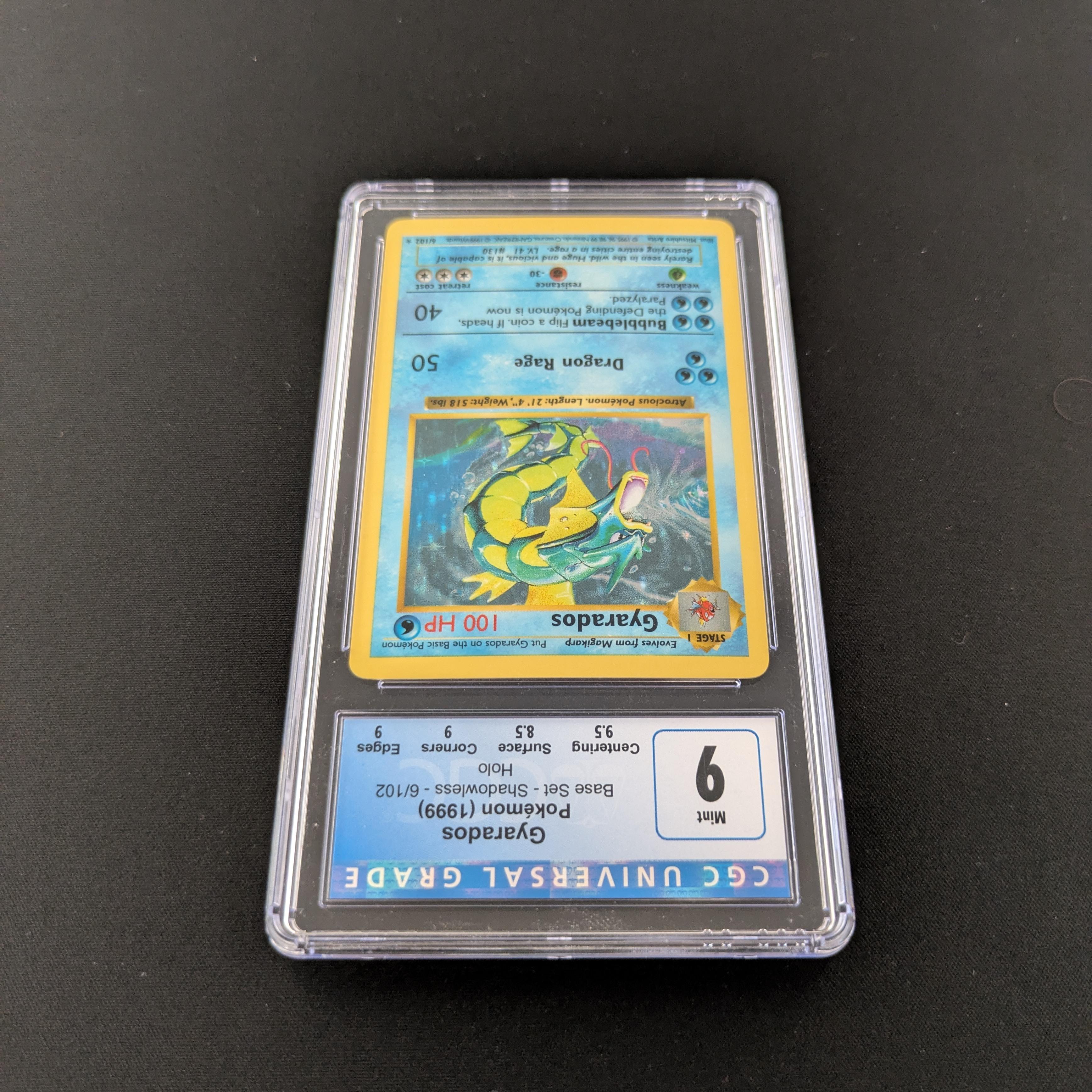 PTCG Singles - Gyarados (Shadowless) - BS 6 - Base Set - CGC 9 - 