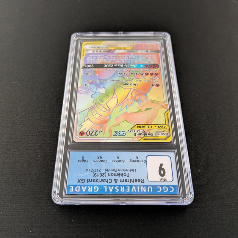 Reshiram & Charizard GX - UNB 217 - Unbroken Bonds - CGC 9