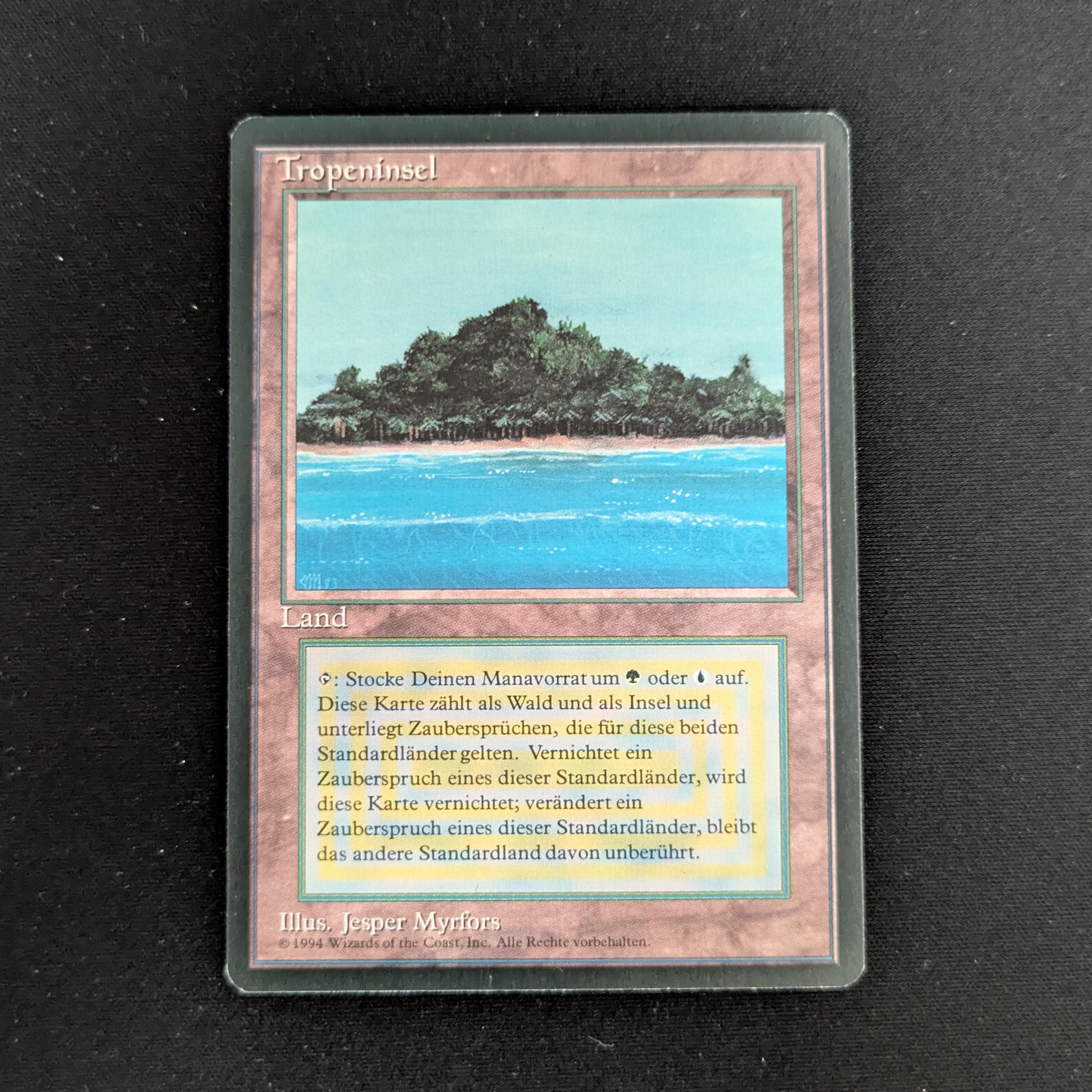 MTG Singles - Tropical Island - Foreign Black Bordered - German - NM - 26757