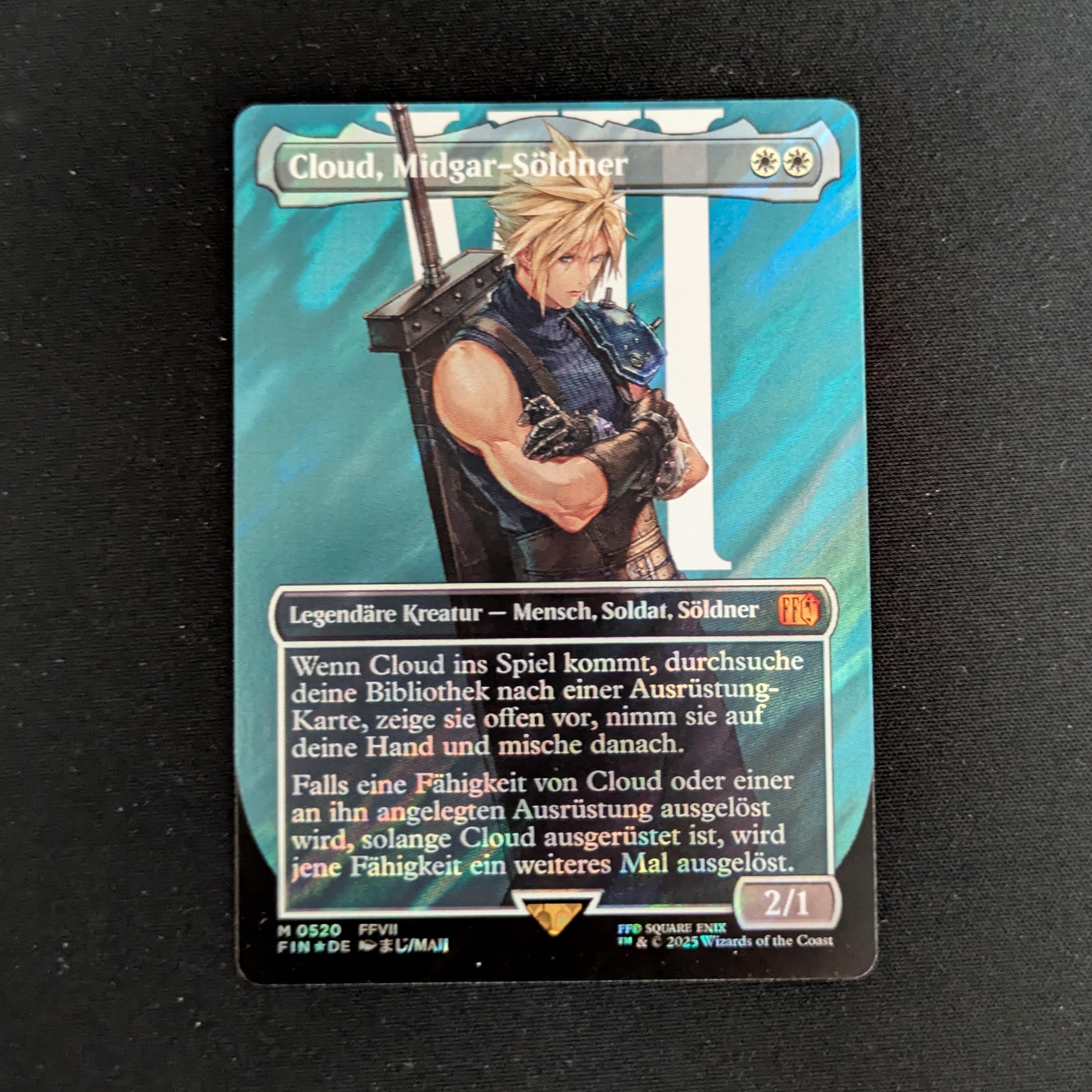 MTG Singles - [FOIL] Cloud, Midgar Mercenary (Surge Foil) - Magic: The Gathering - FINAL FANTASY: Extras - NM - 