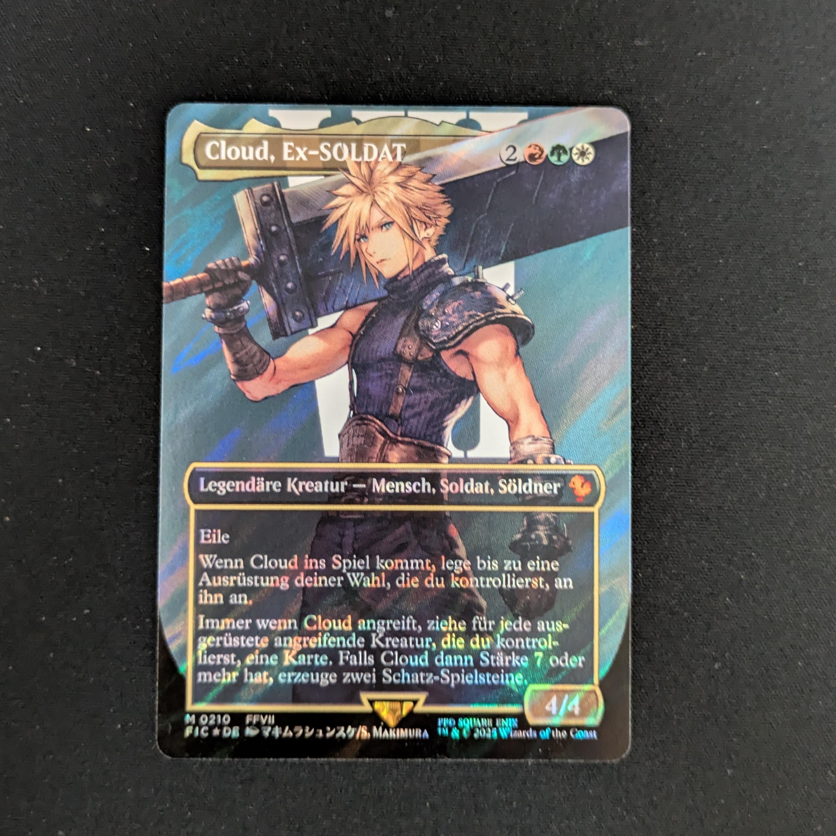 MTG Singles - [FOIL] Cloud, Ex-SOLDIER (Surge Foil) - Commander: Magic: The Gathering - FINAL FANTASY: Extras - NM - 