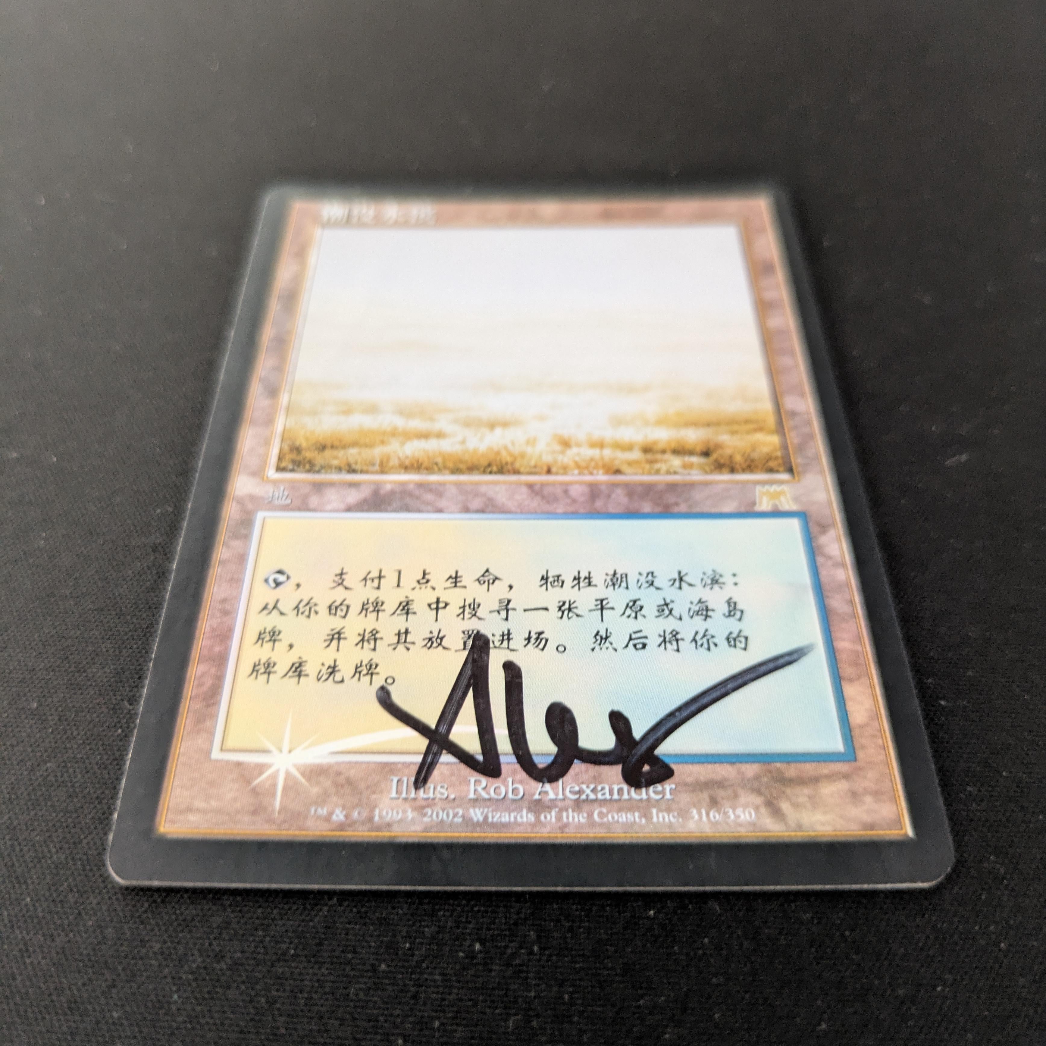 MTG Singles - [FOIL] Flooded Strand - Onslaught - GD, SIGNED - 