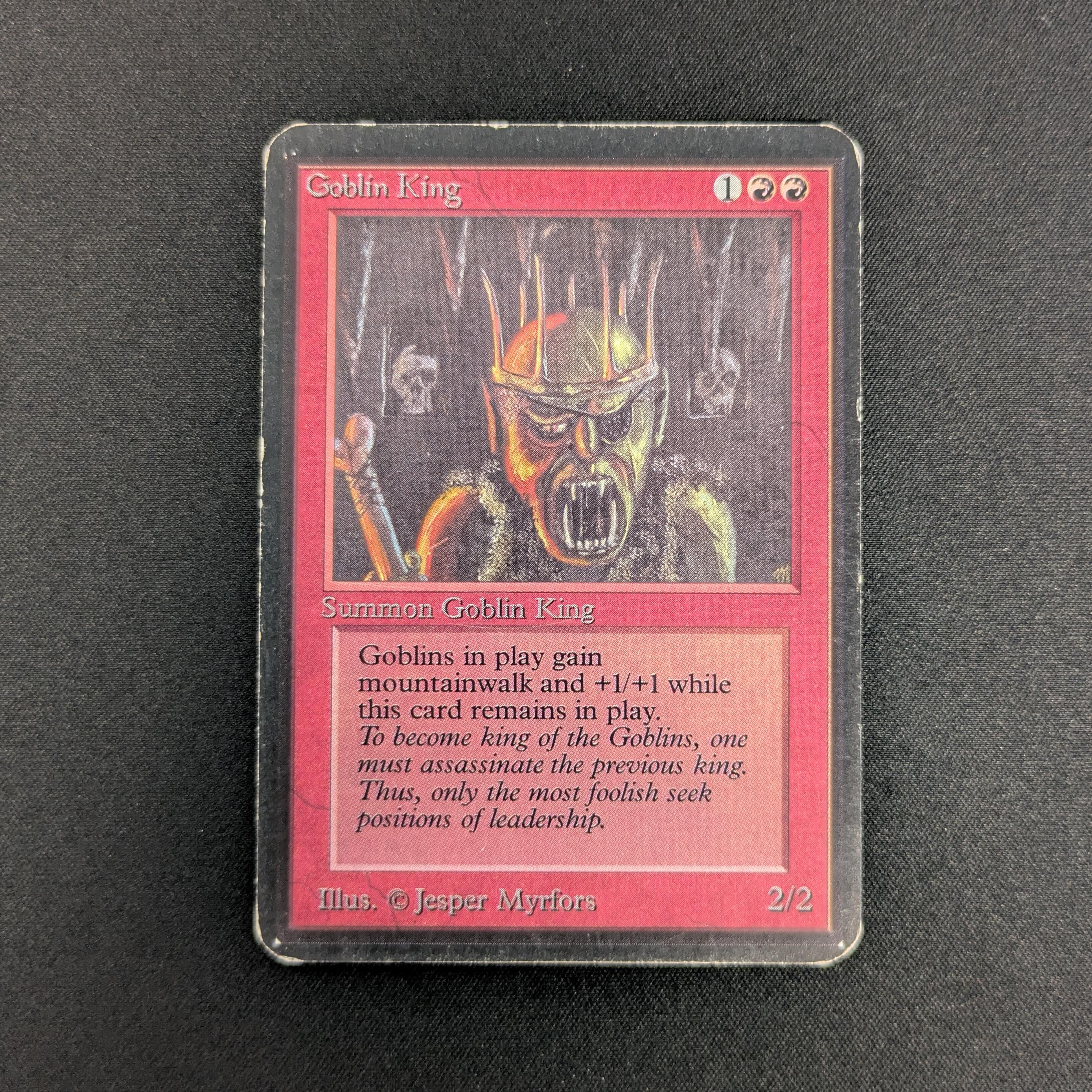 MTG Singles - Goblin King - Alpha - LP - DING - 26908