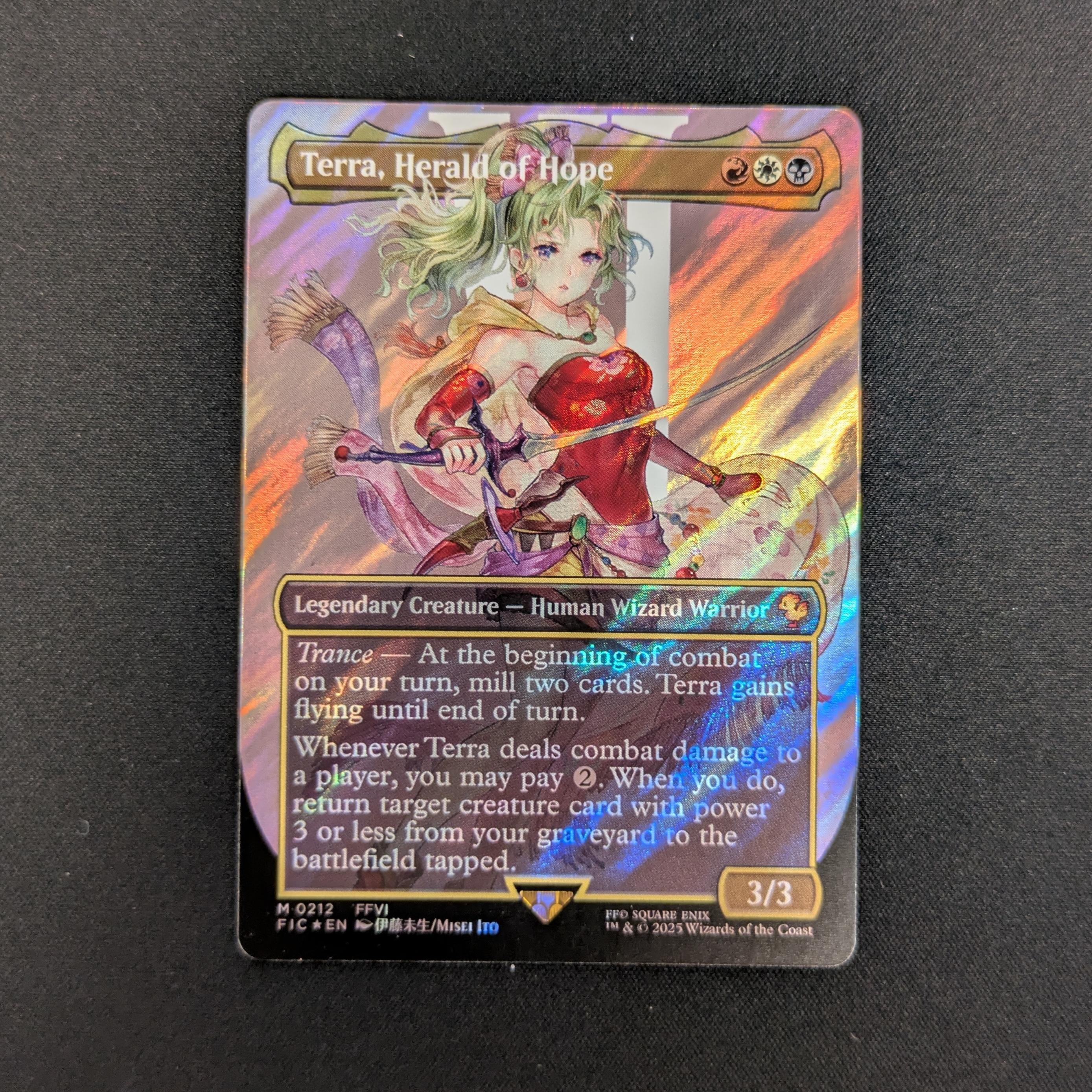 MTG Singles - [FOIL] Terra, Herald of Hope (Surge Foil) - Commander: Magic: The Gathering - FINAL FANTASY: Extras - NM - 